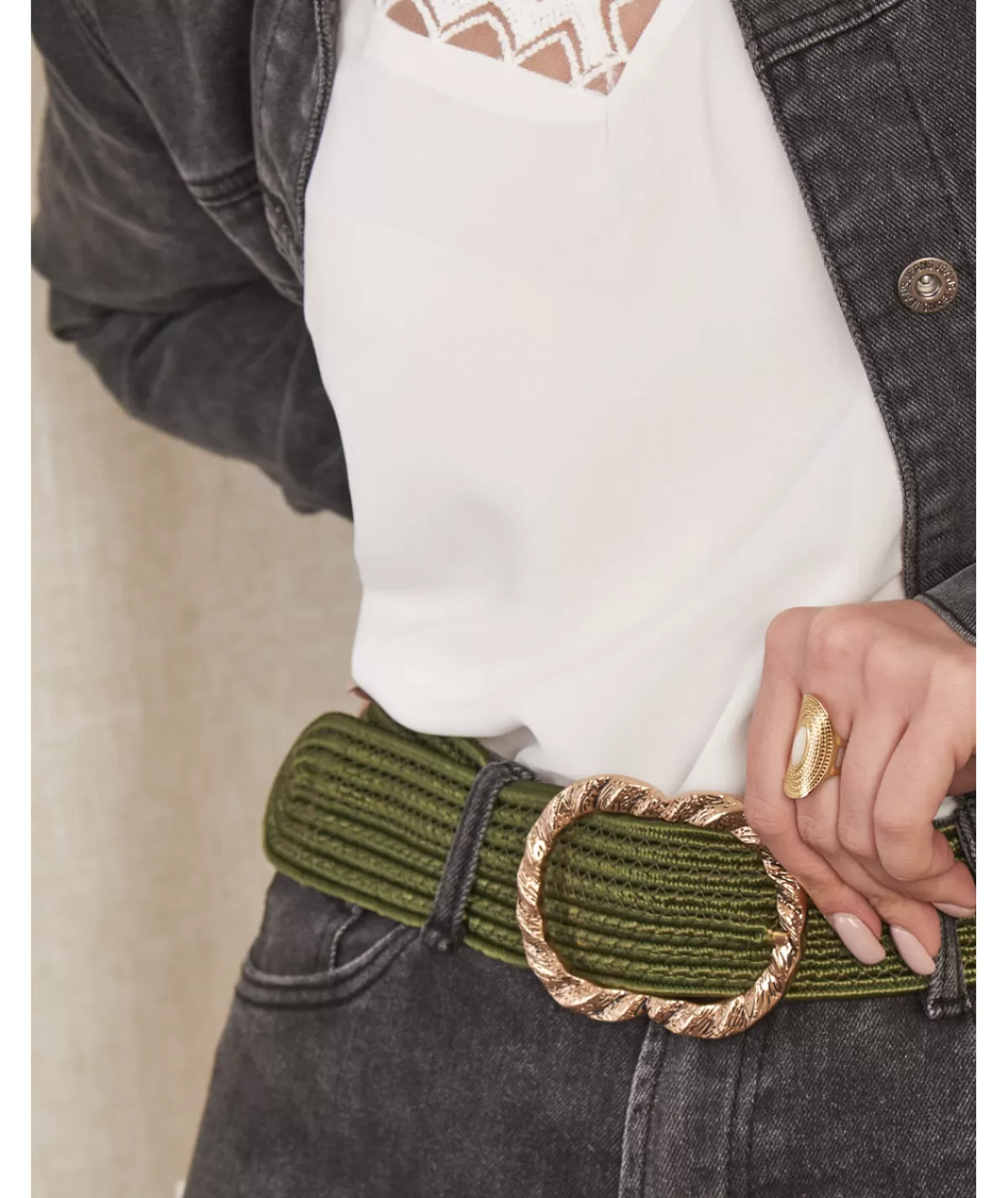 La boutique de Lilie Ceintures>CEINTURE XABINA Vert