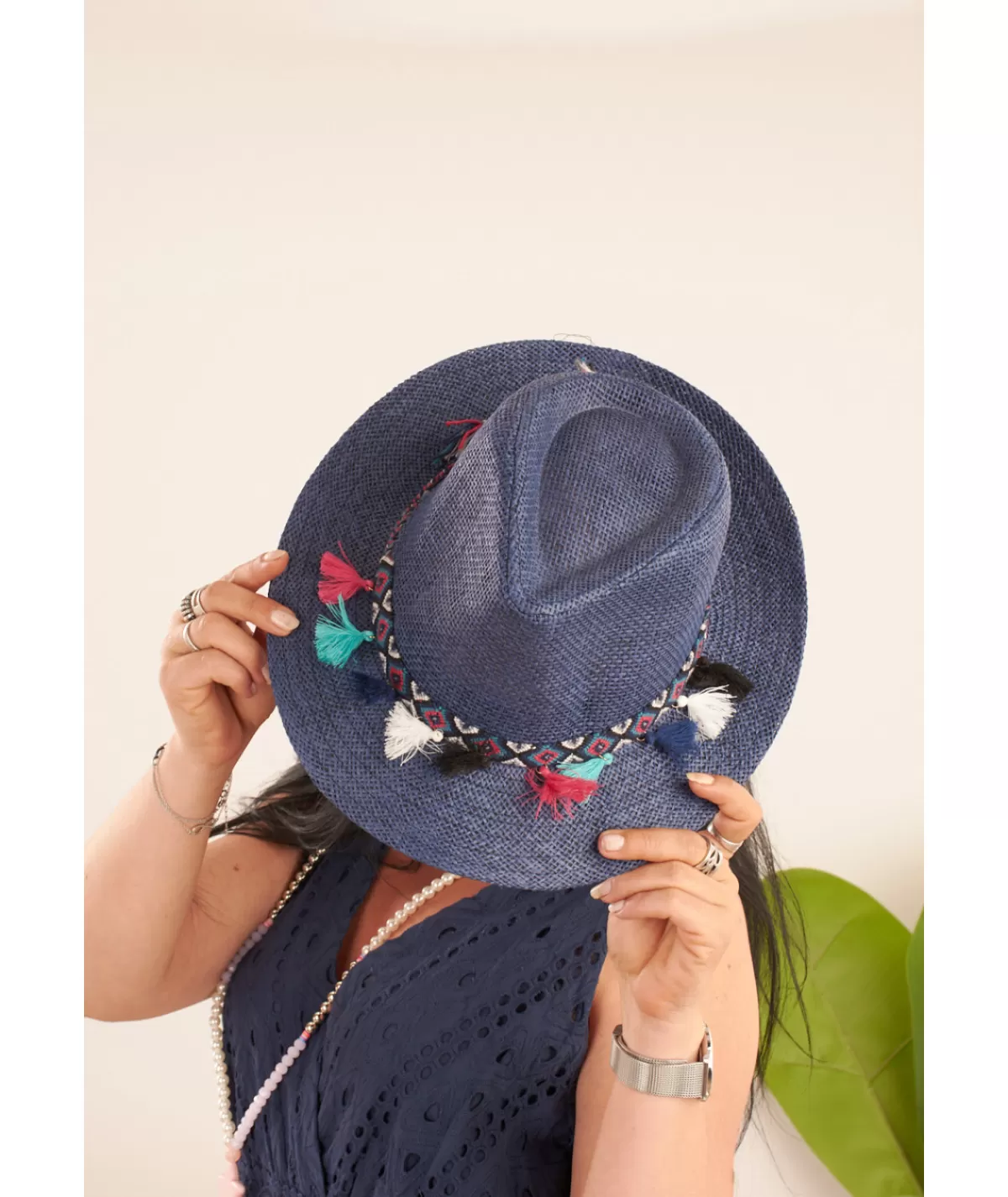 La boutique de Lilie Lingerie & Bain | Sacs / Idées Cadeaux>CHAPEAU JOHANNA Marine