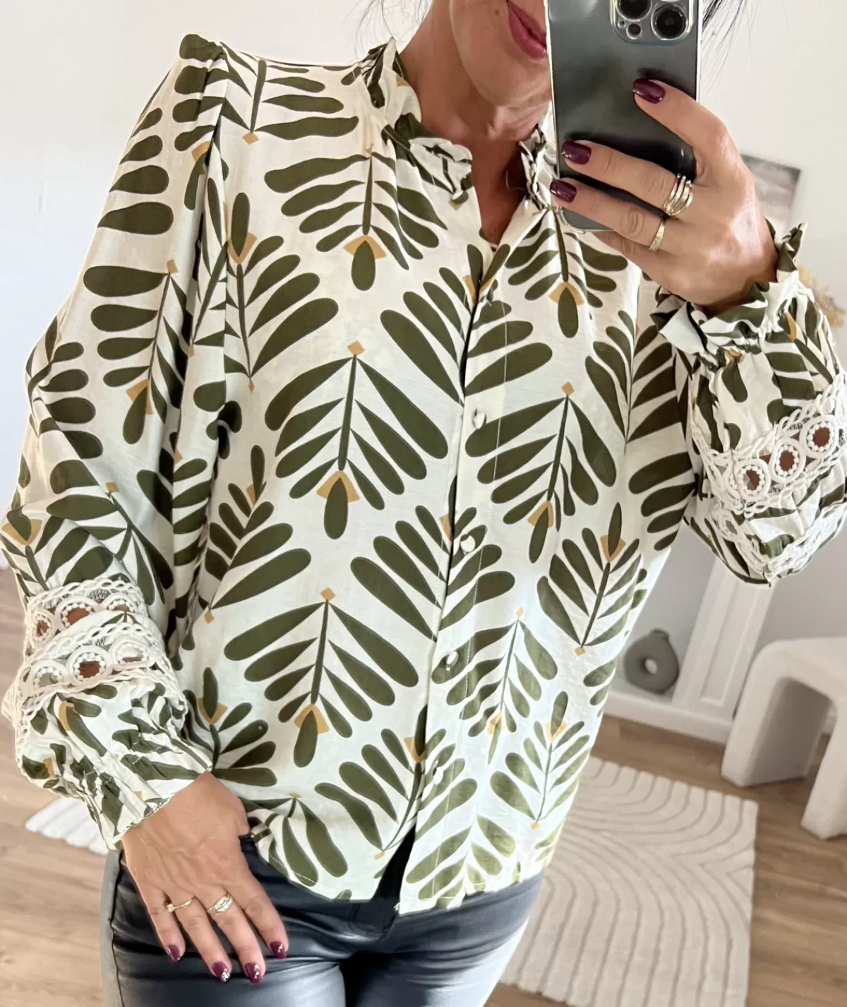 La boutique de Lilie Chemises>CHEMISE ANATOLE Vert