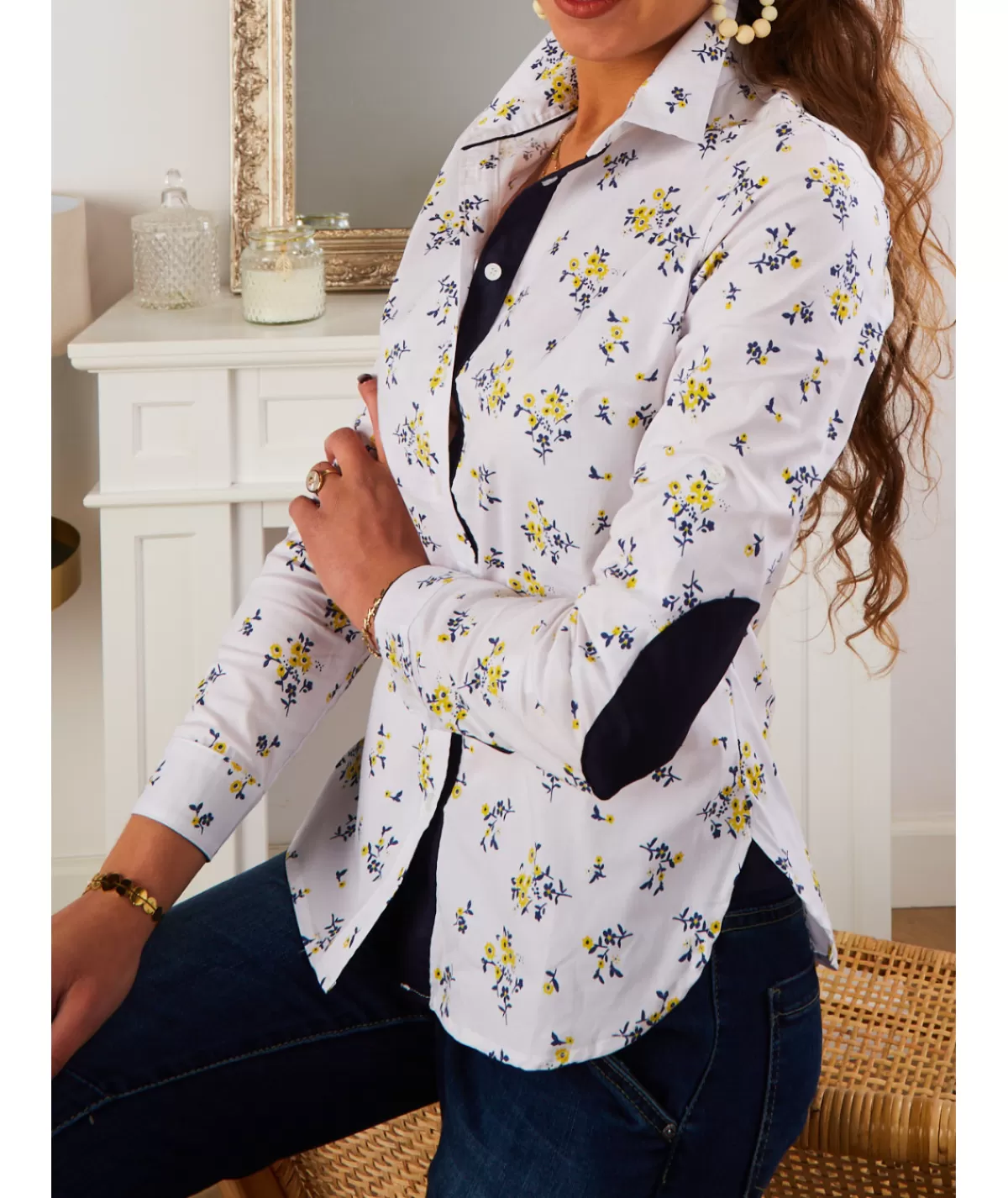 La boutique de Lilie Chemises>CHEMISE ANITA Jaune