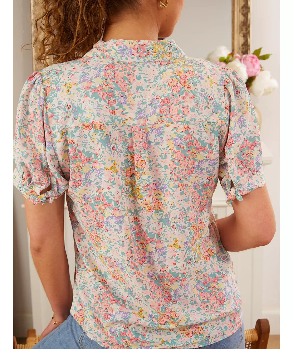 La boutique de Lilie Chemises>CHEMISE BENEDICTE Blanc
