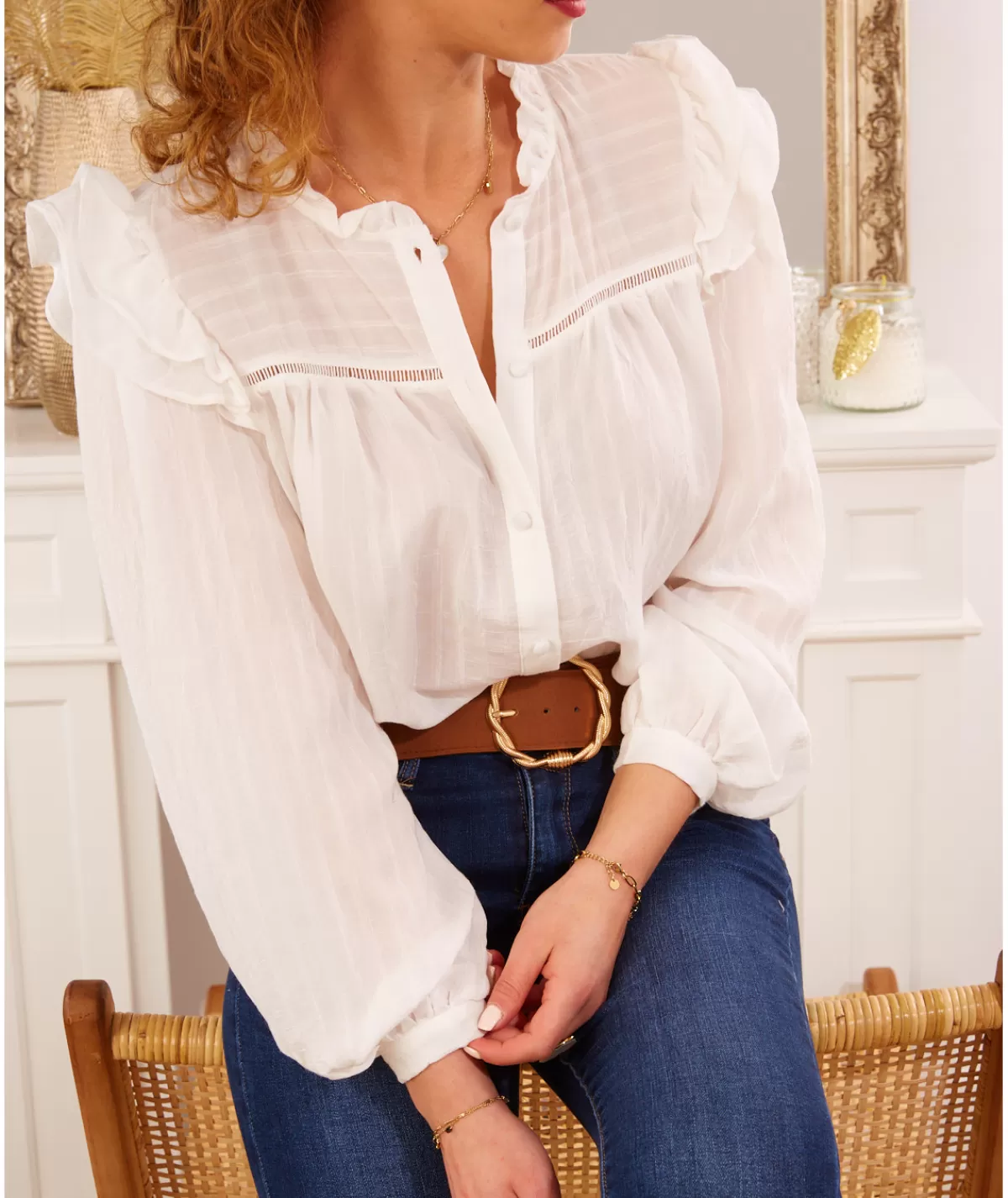 La boutique de Lilie Chemises>CHEMISE CASSIDY Vieuxrose