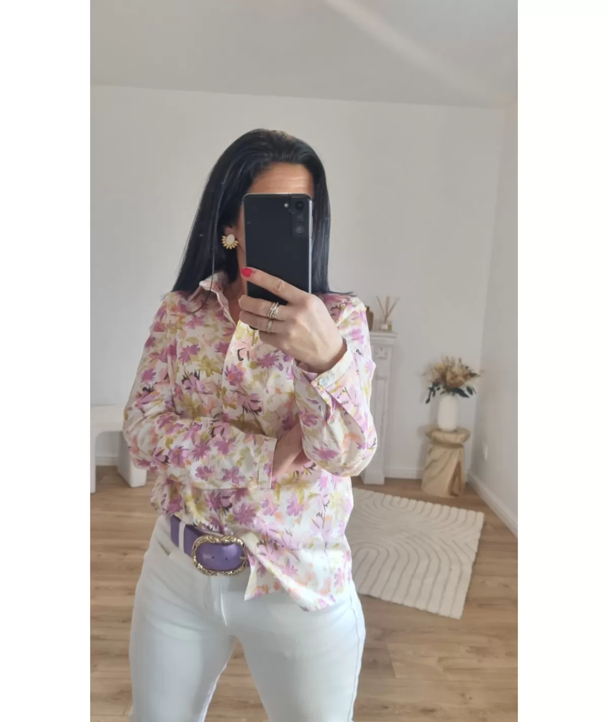 La boutique de Lilie Chemises>CHEMISE CLEMENCE Blanc