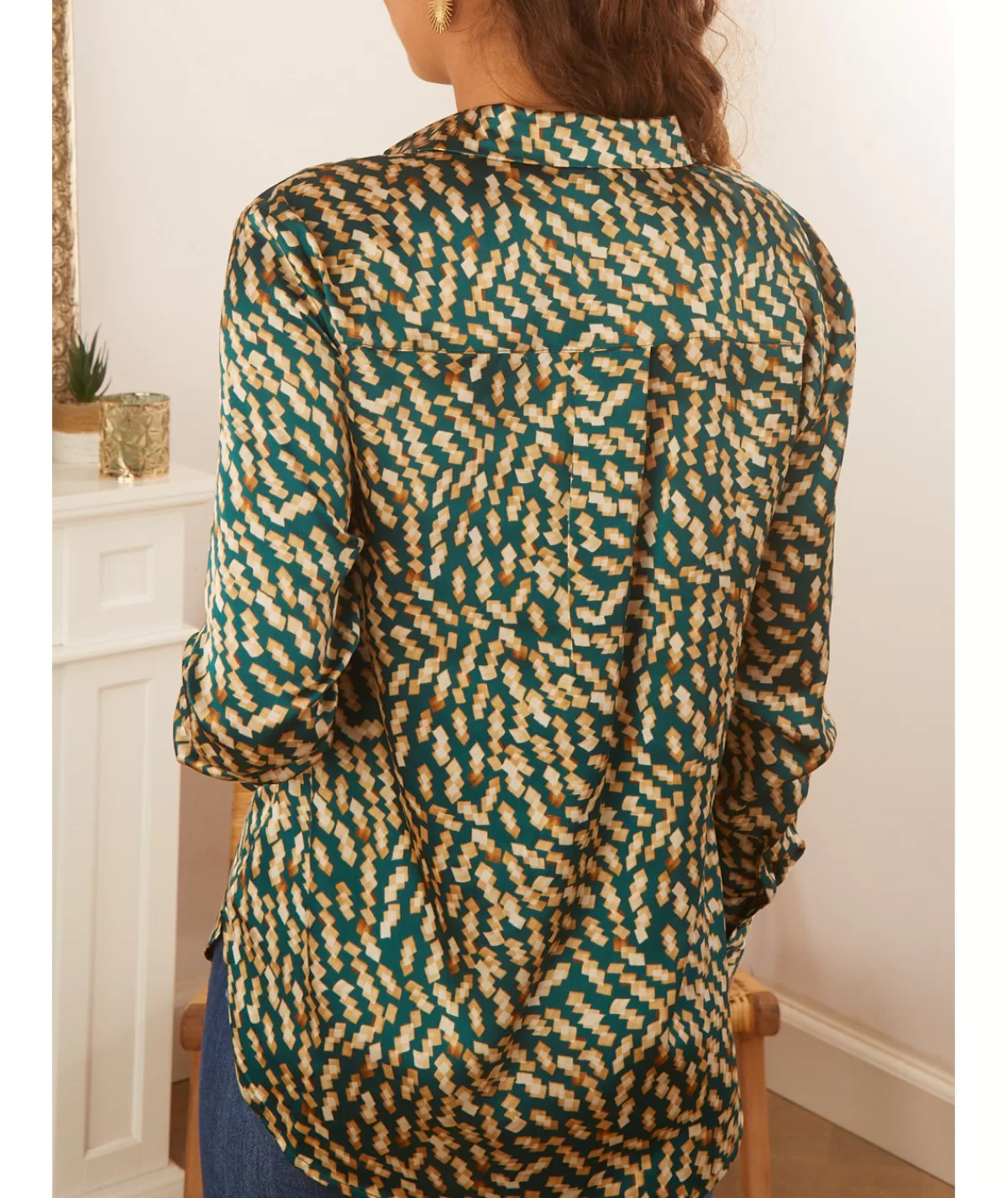 La boutique de Lilie Chemises>CHEMISE EDITH Vert