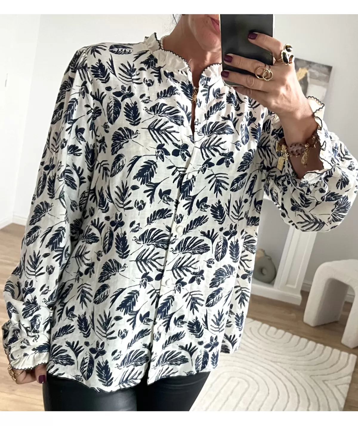 La boutique de Lilie Chemises>CHEMISE ELODIE Marine