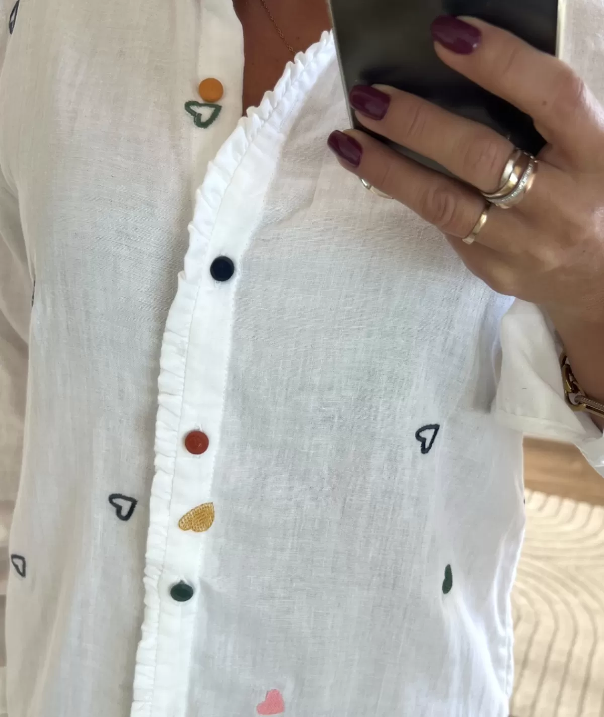 La boutique de Lilie Chemises>CHEMISE ELVINA Blanc