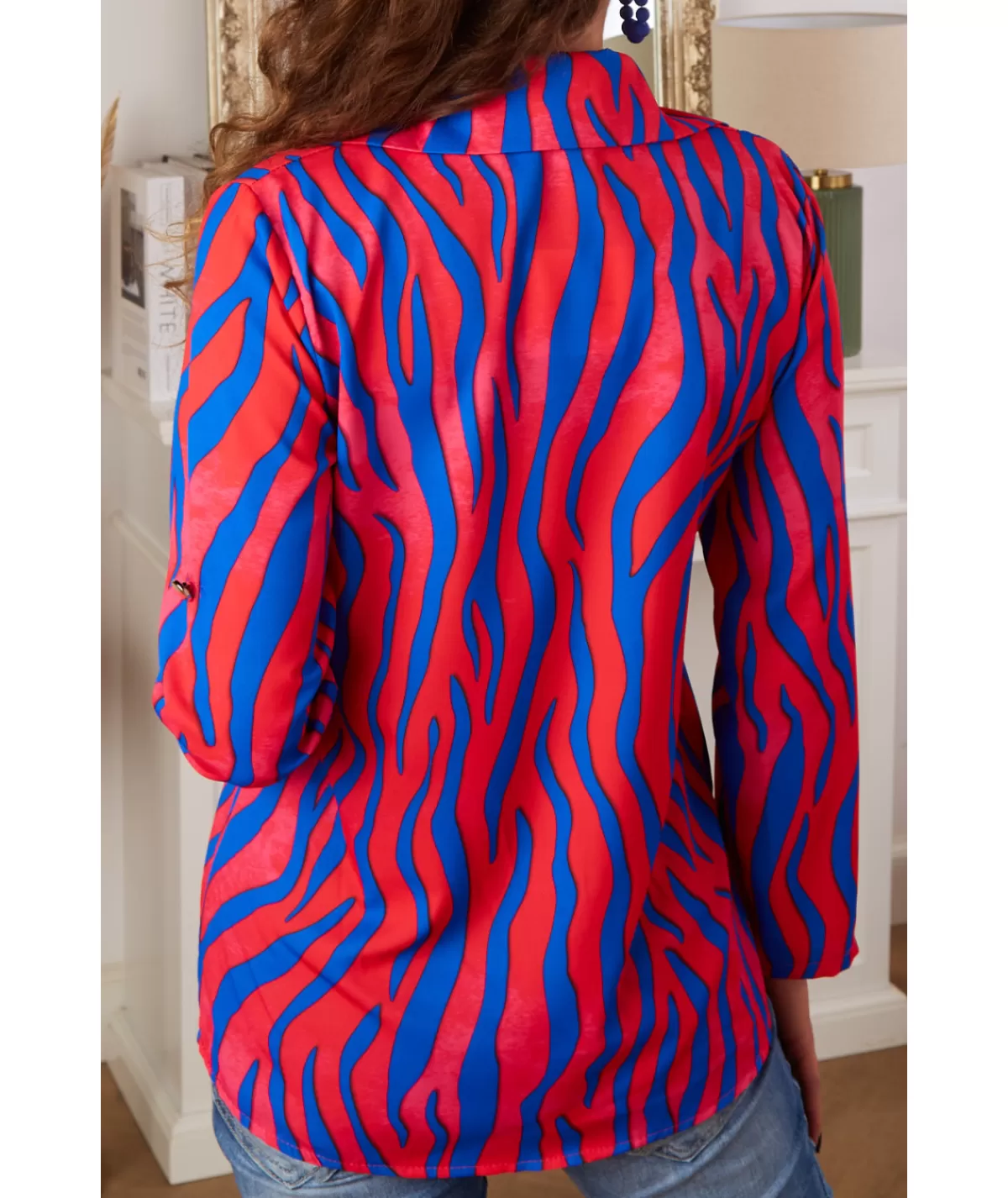 La boutique de Lilie Chemises>CHEMISE FABIOLA Rouge