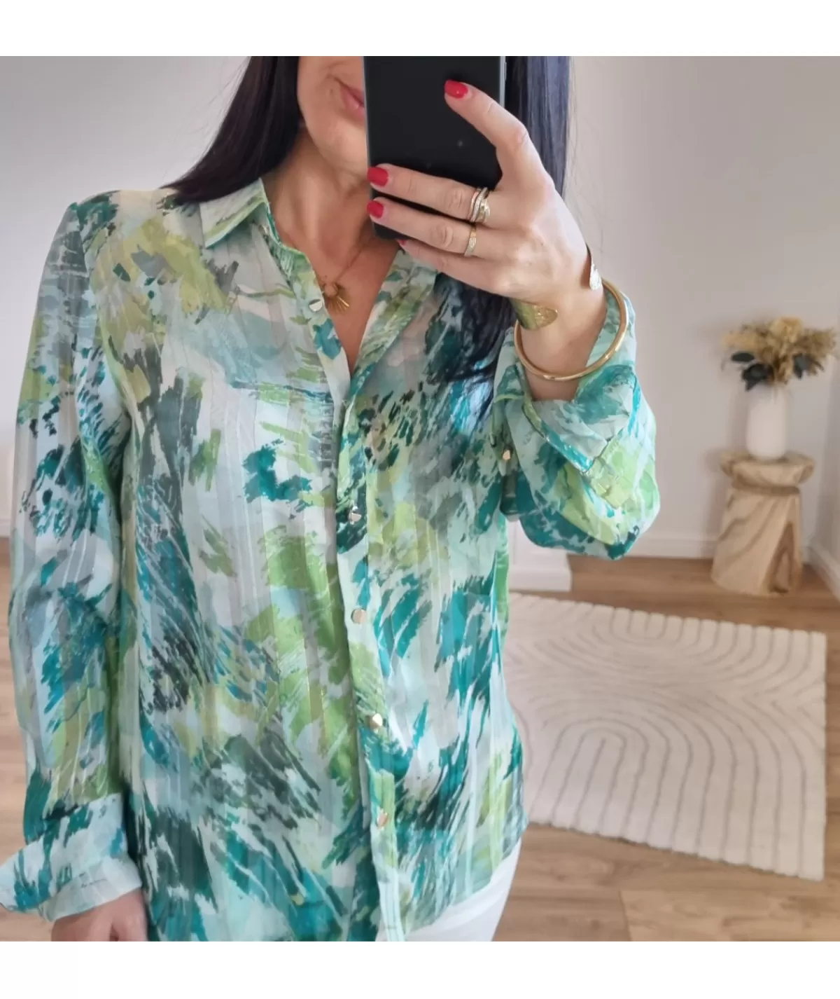 La boutique de Lilie Chemises>CHEMISE GABILA Vert