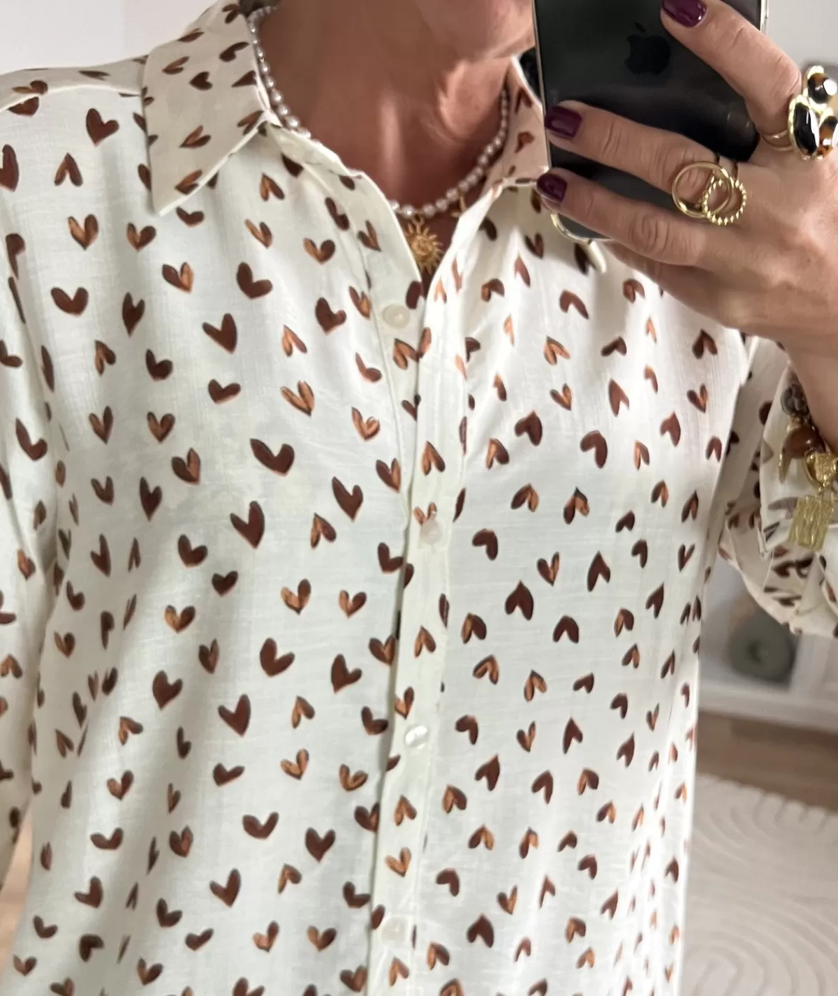 La boutique de Lilie Chemises>CHEMISE GRAZIELLA Taupe
