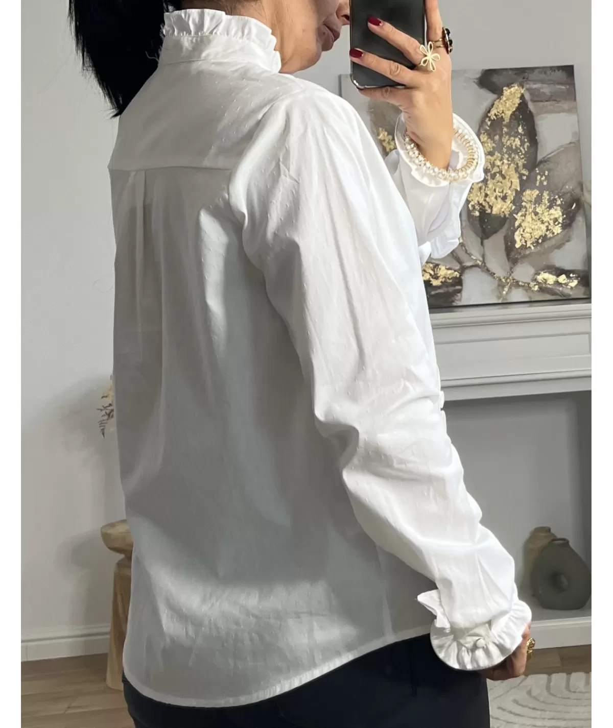 La boutique de Lilie Chemises>CHEMISE ILONA Blanc