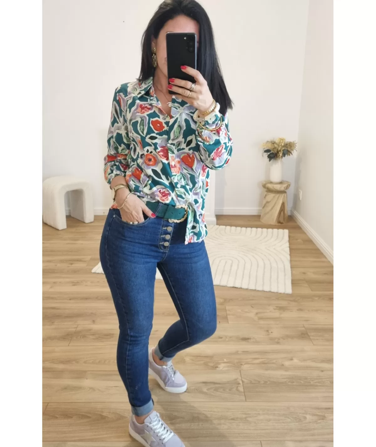 La boutique de Lilie Chemises>CHEMISE ILYANAH Vert