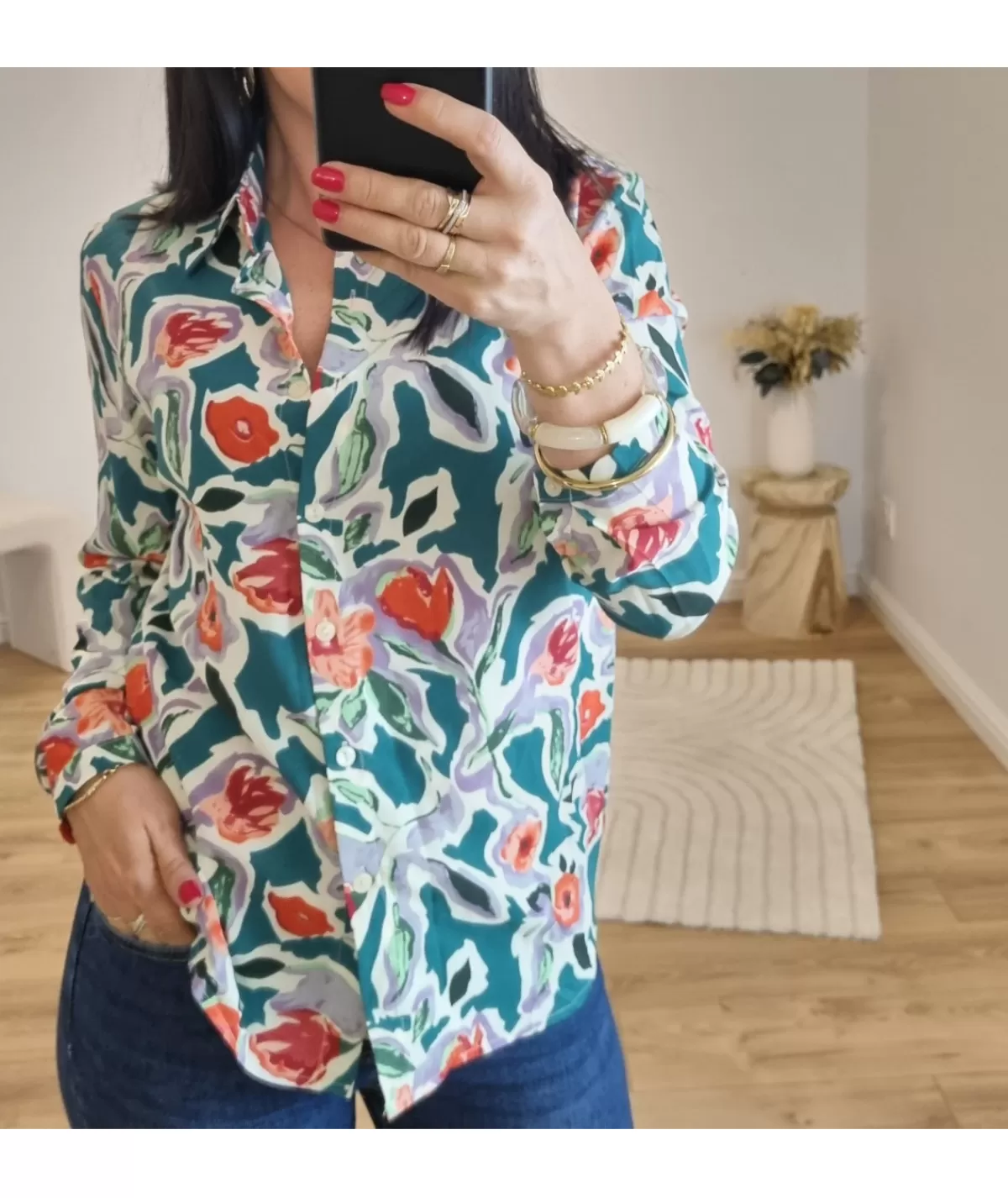 La boutique de Lilie Chemises>CHEMISE ILYANAH Vert