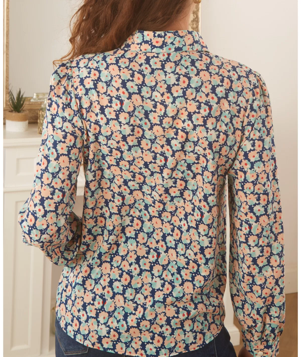 La boutique de Lilie Chemises>CHEMISE ISAURE Bleu