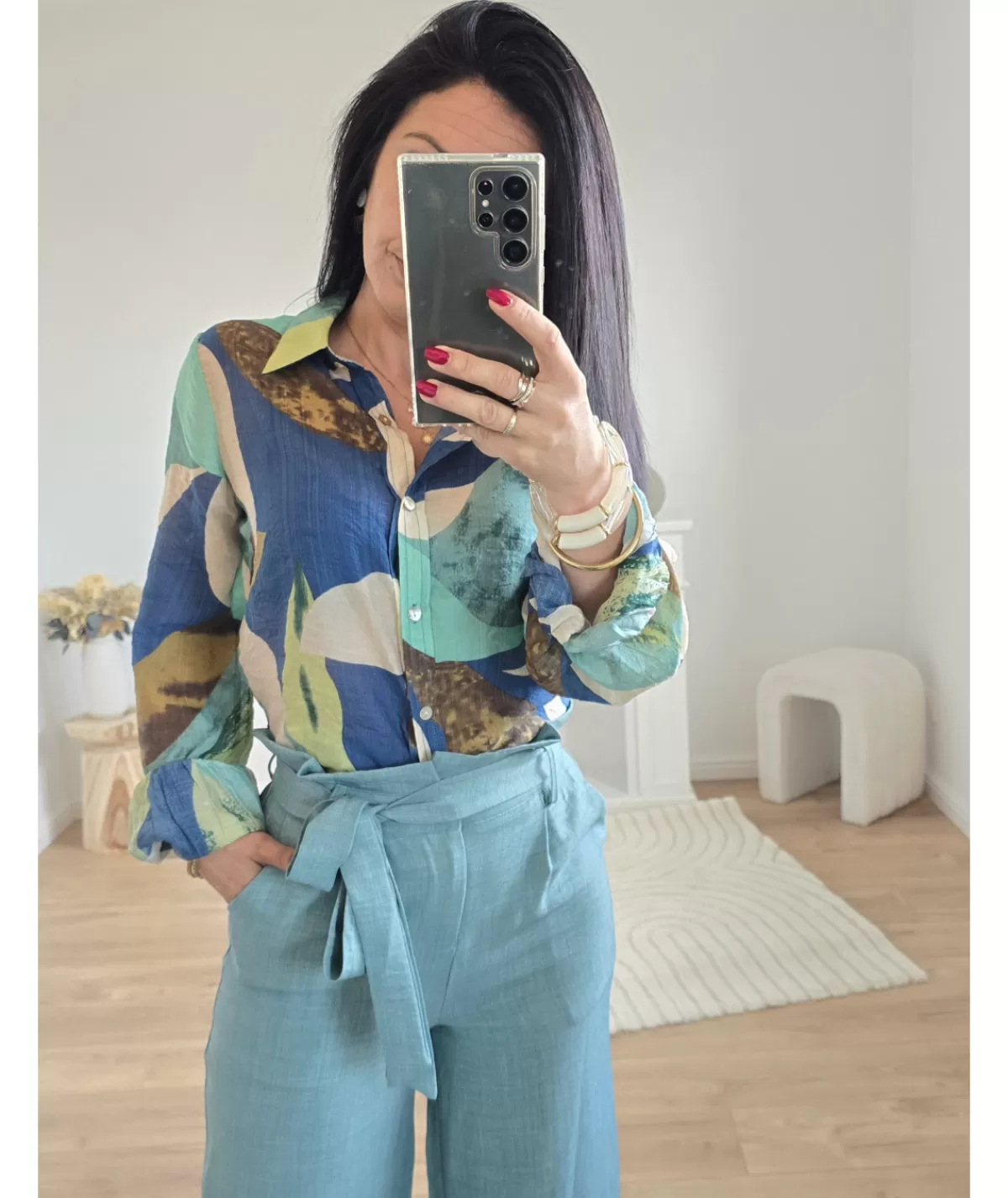La boutique de Lilie Chemises>CHEMISE ISMA Vert