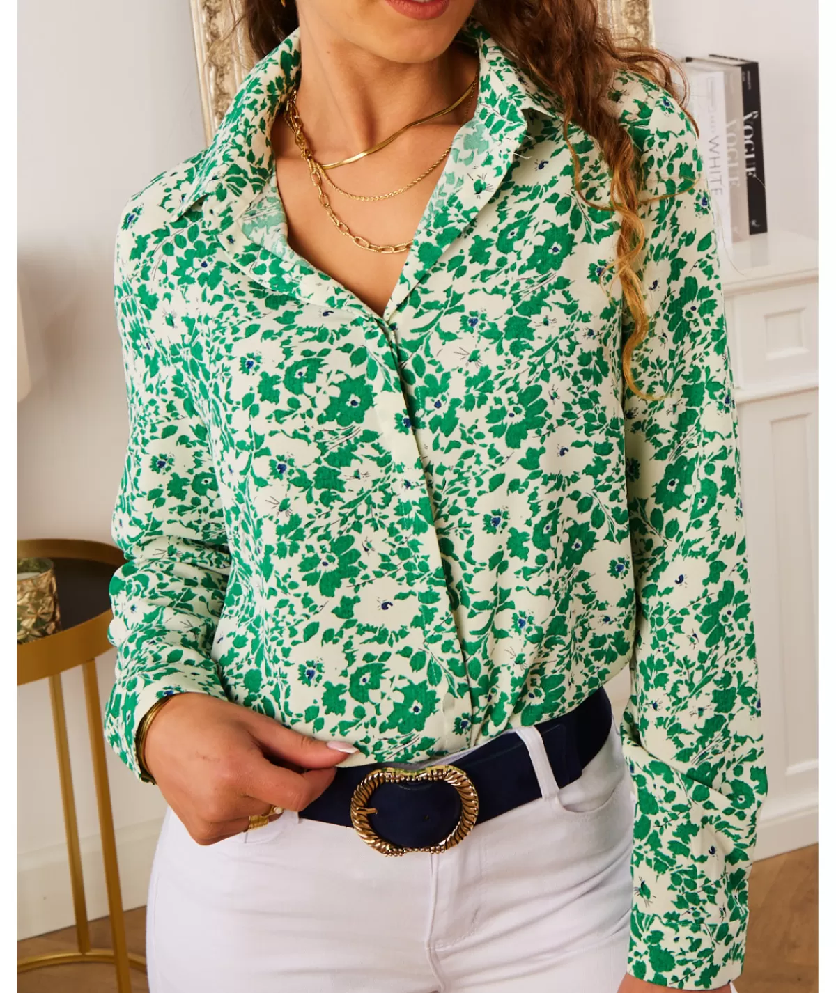 La boutique de Lilie Chemises>CHEMISE JARRY Vert