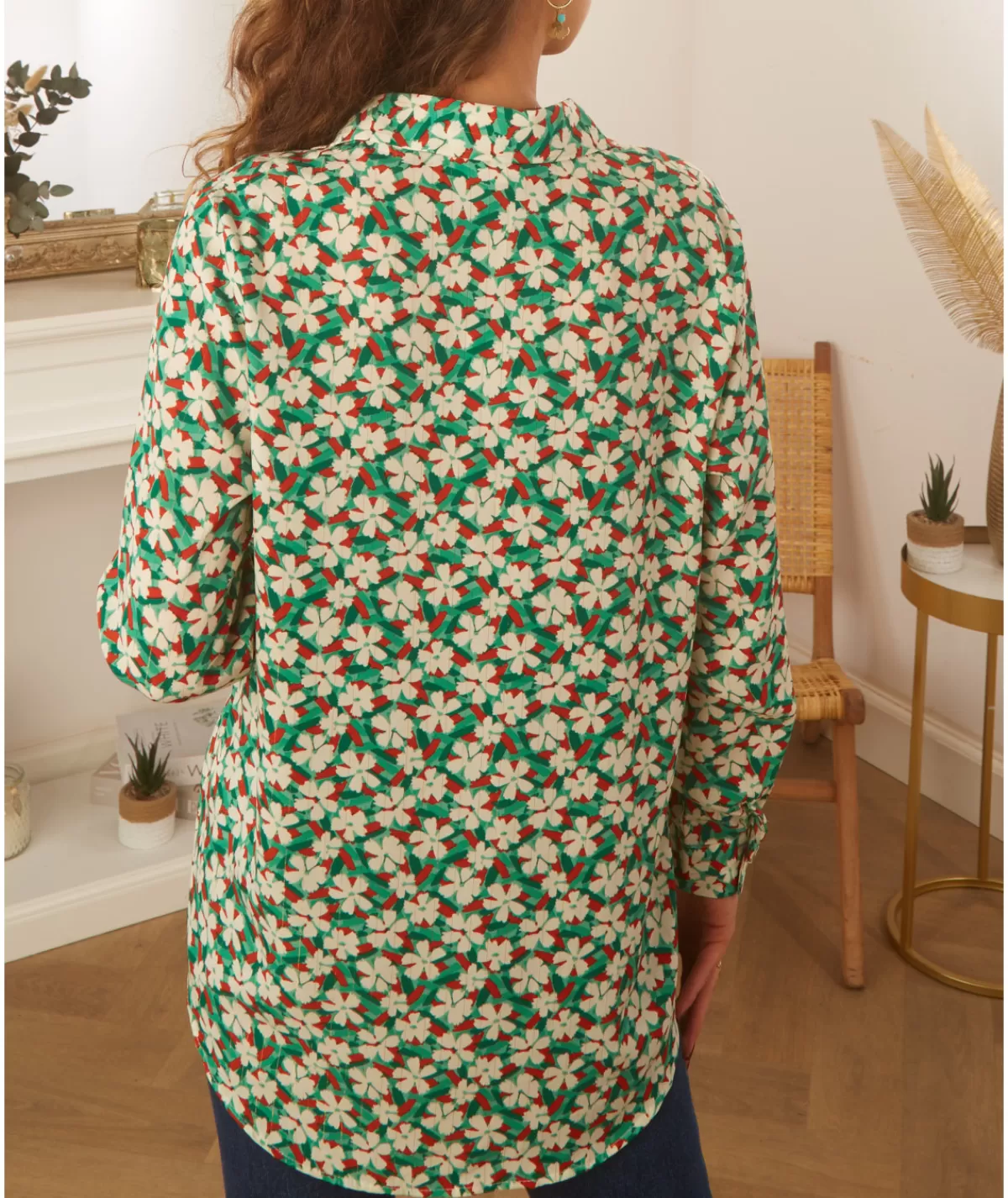 La boutique de Lilie Chemises>CHEMISE JELENA Vert