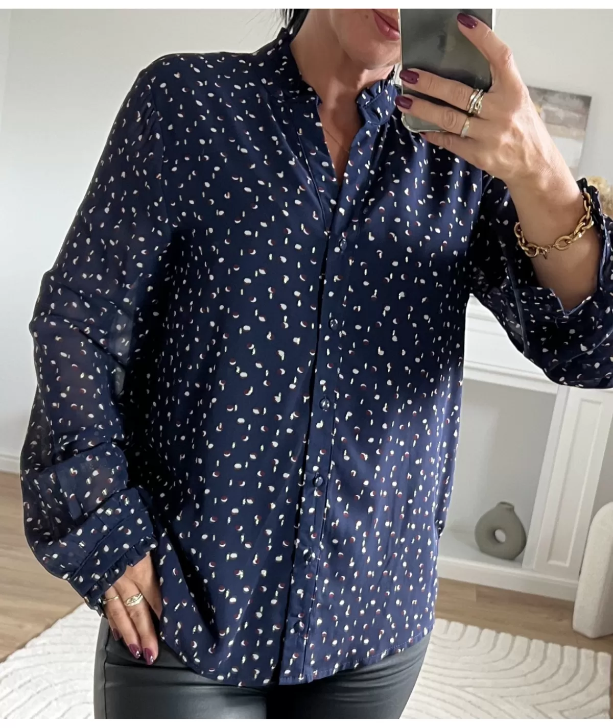 La boutique de Lilie Chemises>CHEMISE JUSTIN Marine