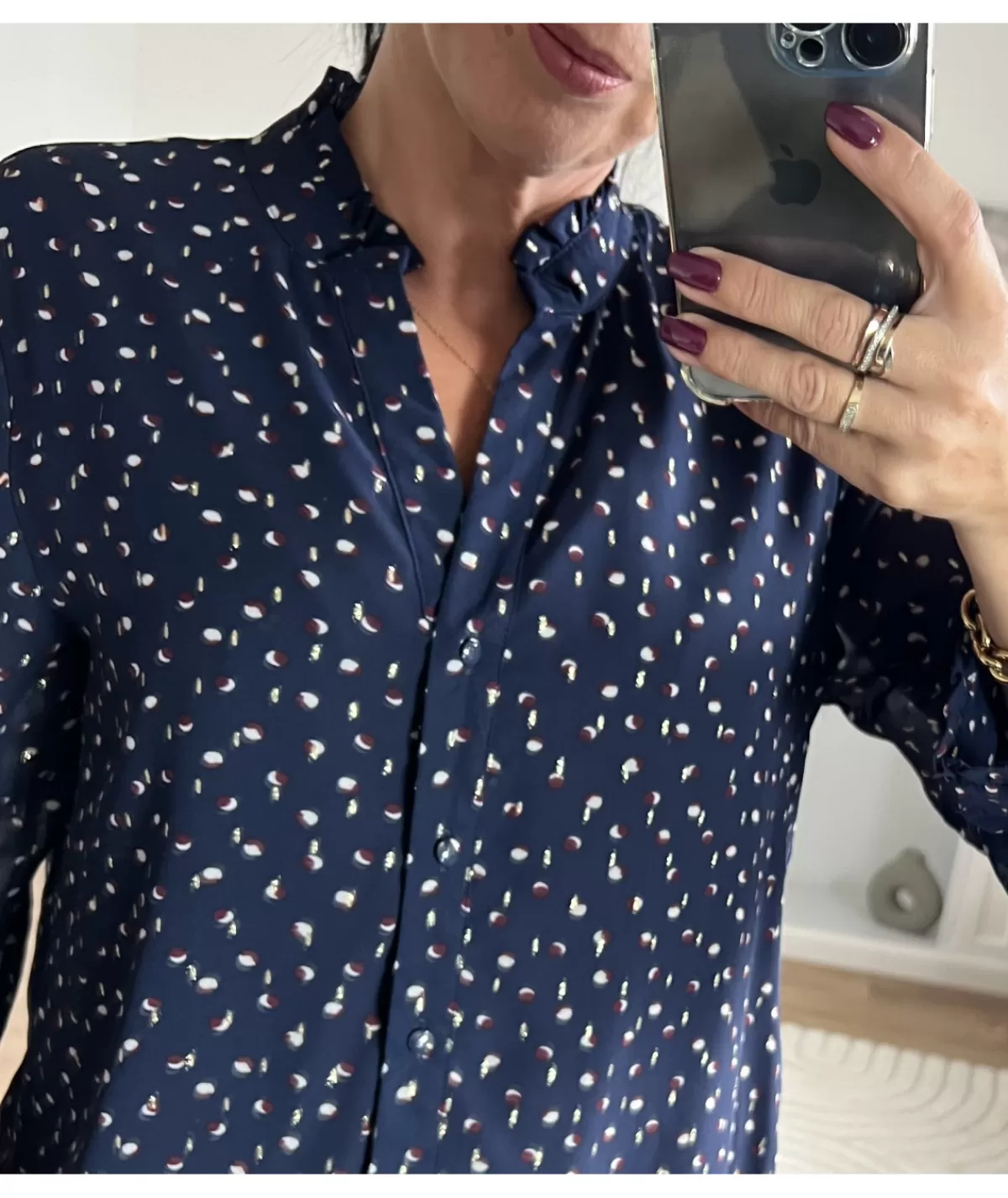 La boutique de Lilie Chemises>CHEMISE JUSTIN Marine