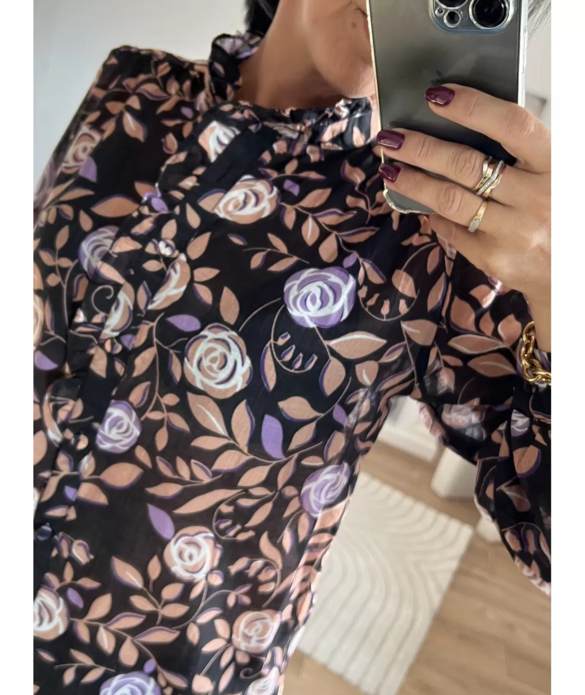 La boutique de Lilie Chemises>CHEMISE JUSTIN Noir