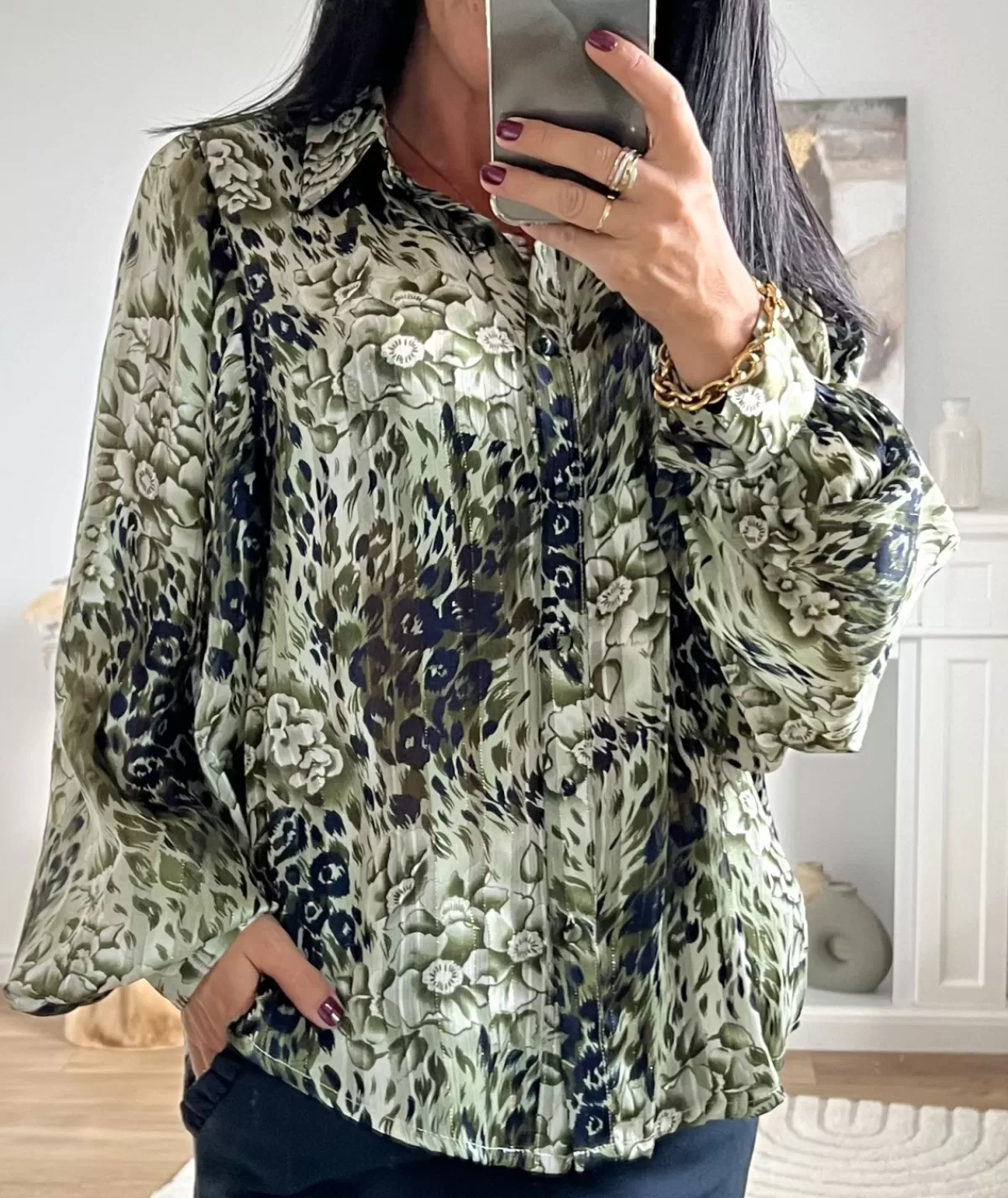La boutique de Lilie Chemises>CHEMISE KELYA Kaki