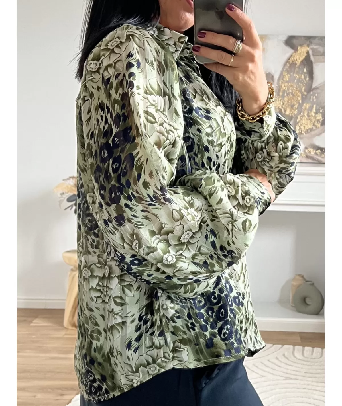 La boutique de Lilie Chemises>CHEMISE KELYA Kaki