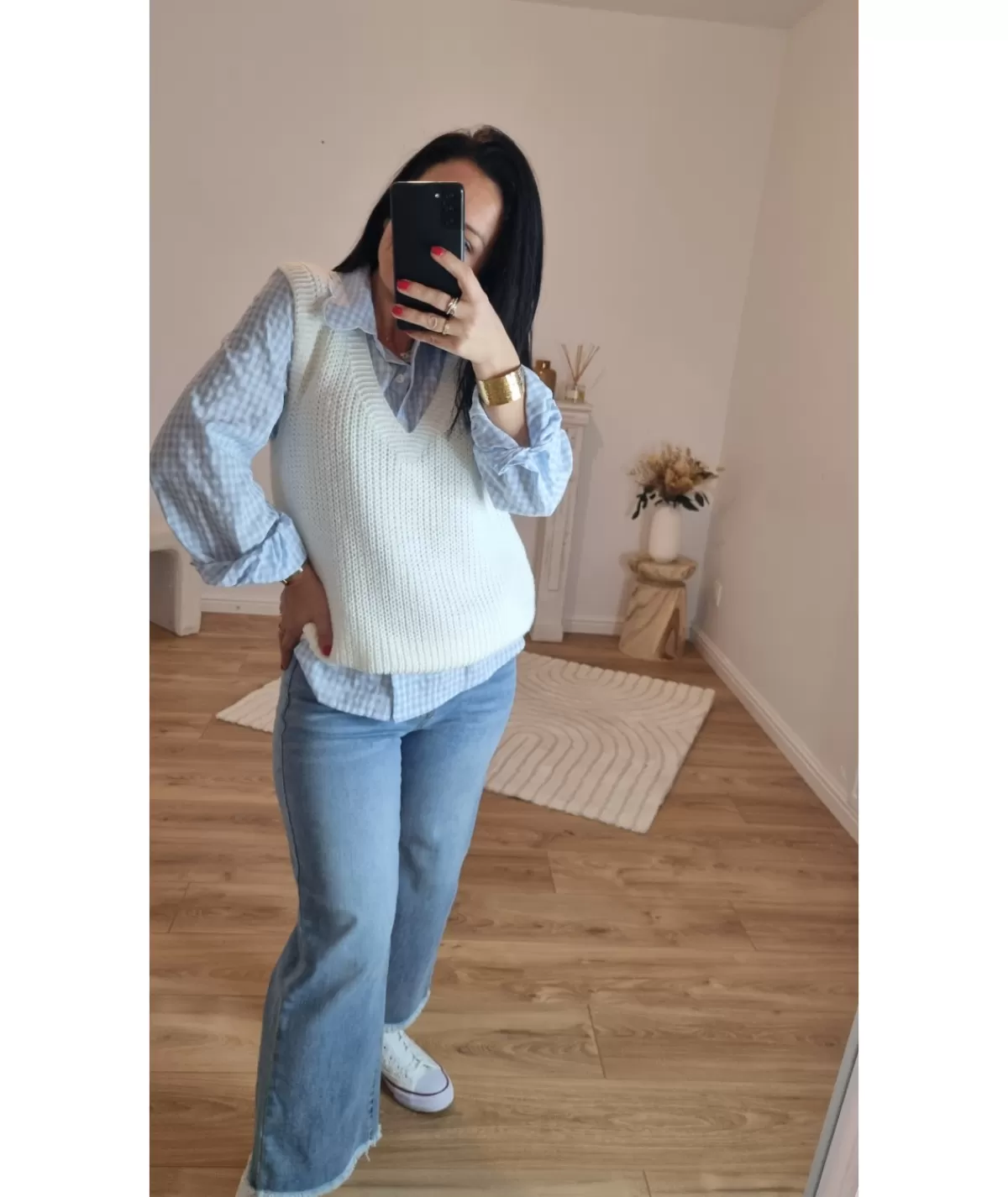 La boutique de Lilie Chemises>CHEMISE LAETITIA Bleuciel