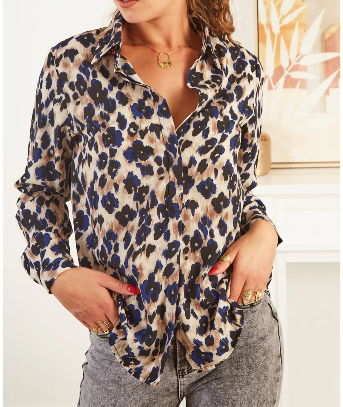 La boutique de Lilie Chemises>CHEMISE LAURIANE Beige