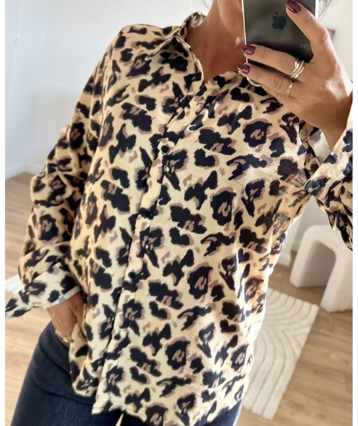 La boutique de Lilie Chemises>CHEMISE LEANDRE Beige