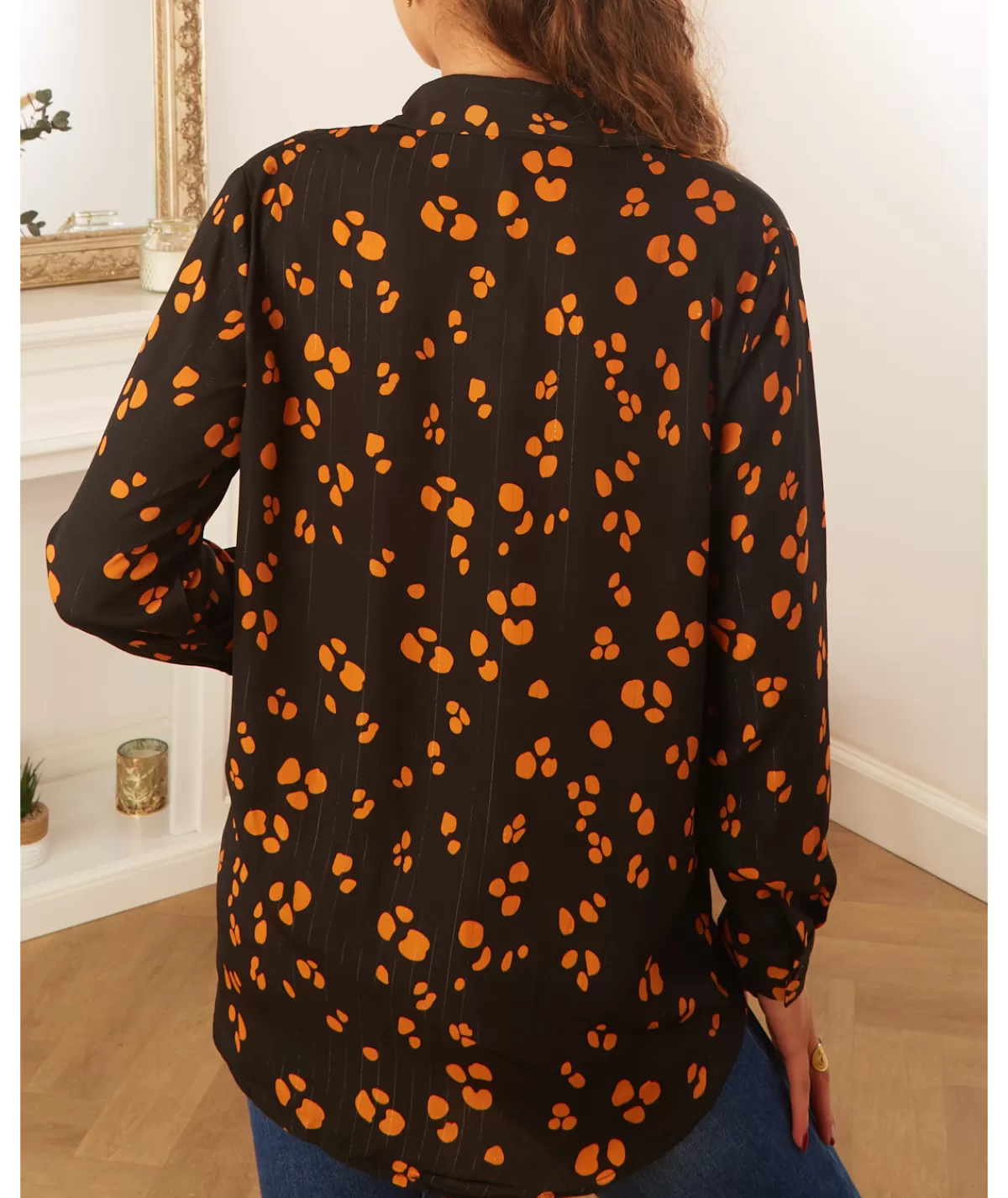 La boutique de Lilie Chemises>CHEMISE LEANE Noir