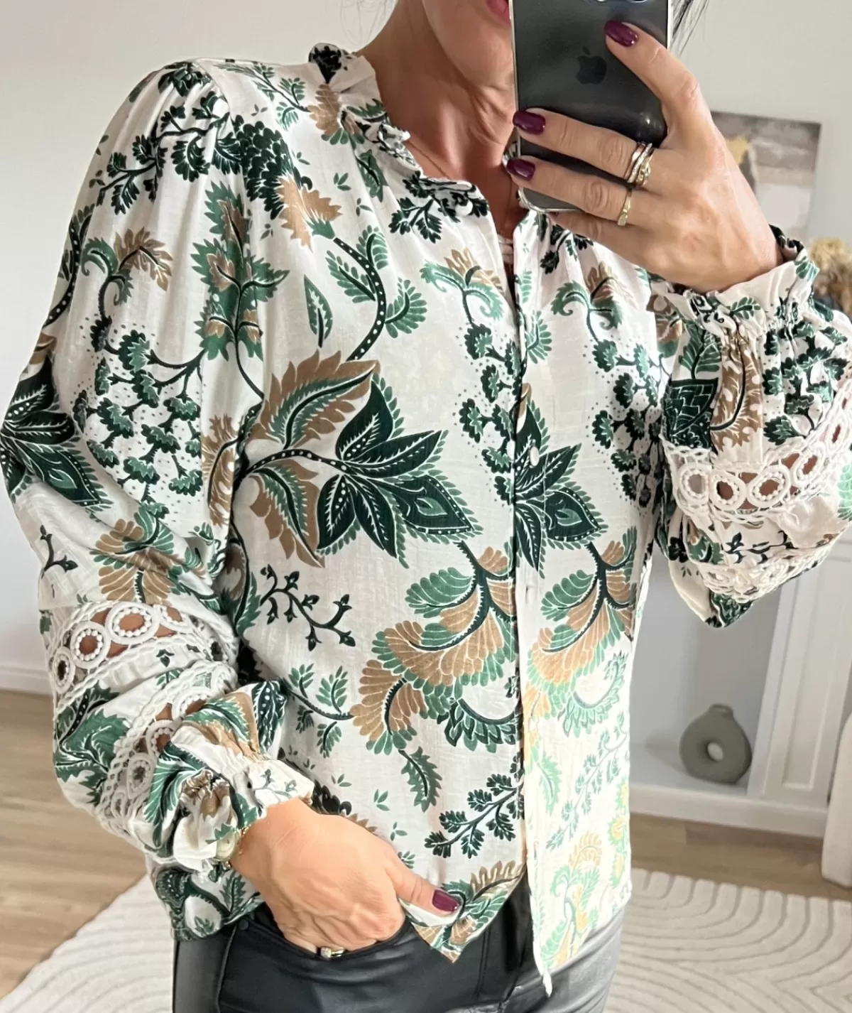 La boutique de Lilie Chemises>CHEMISE LIO Vert