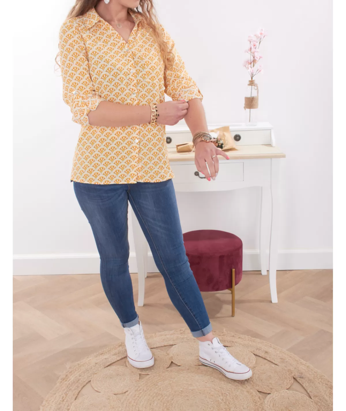 La boutique de Lilie Chemises>CHEMISE LOLA Blanc