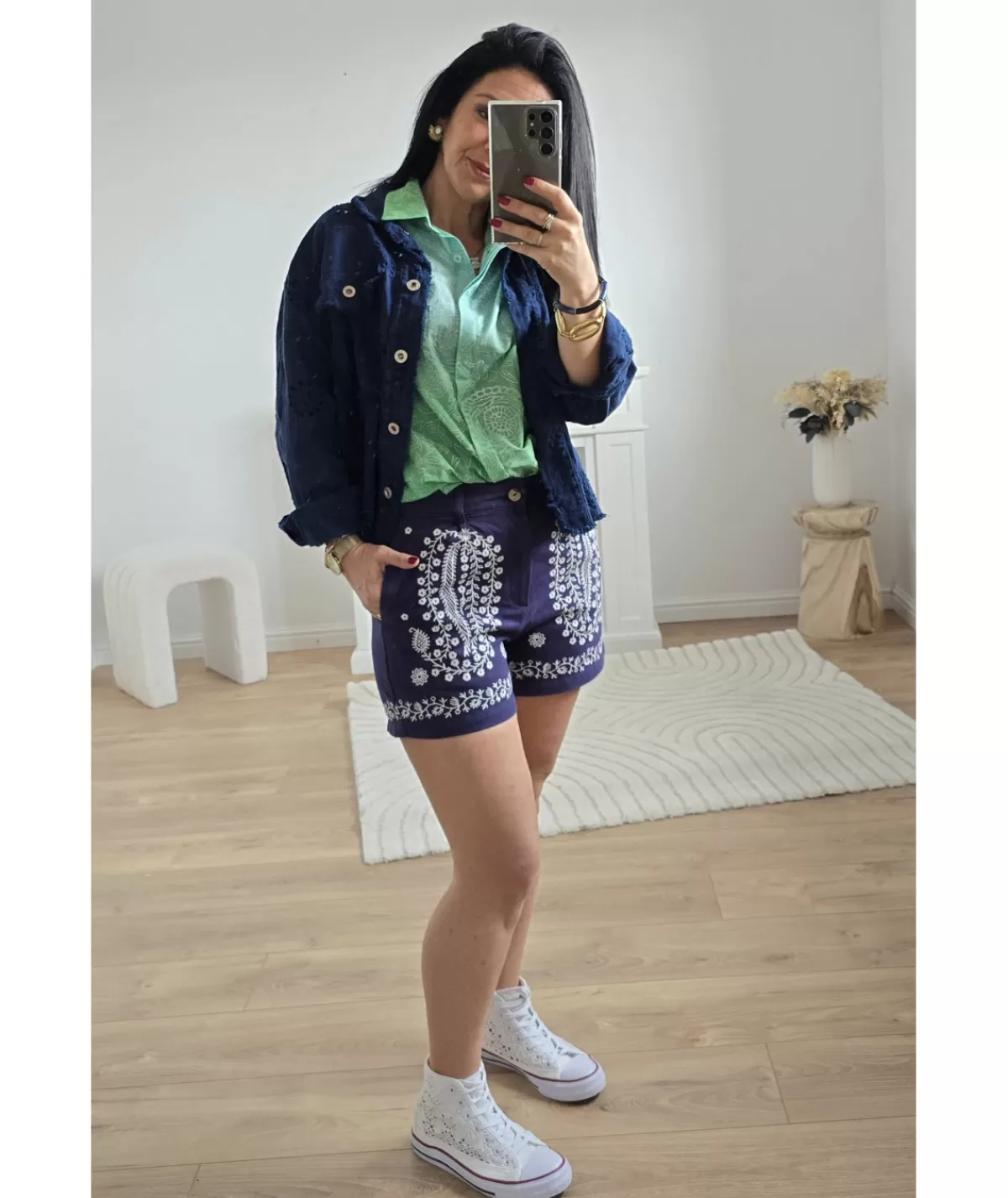 La boutique de Lilie Chemises>CHEMISE LORENZA Vert