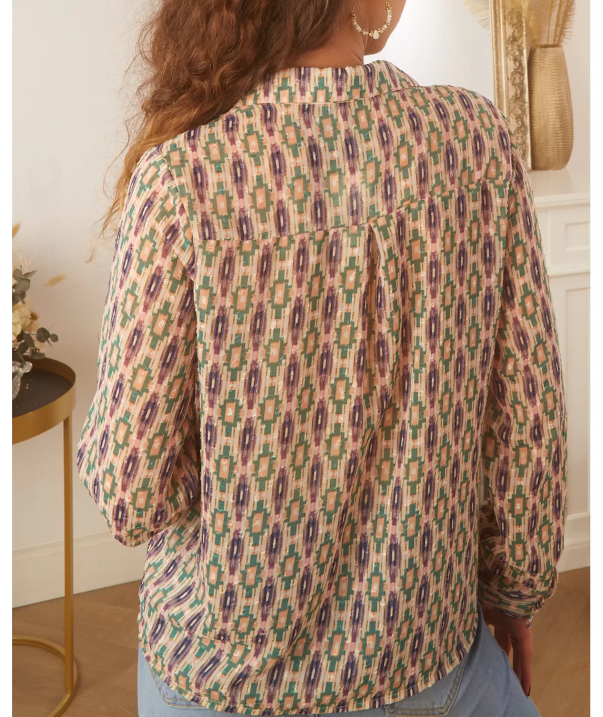 La boutique de Lilie Chemises>CHEMISE LUCIANA Vert