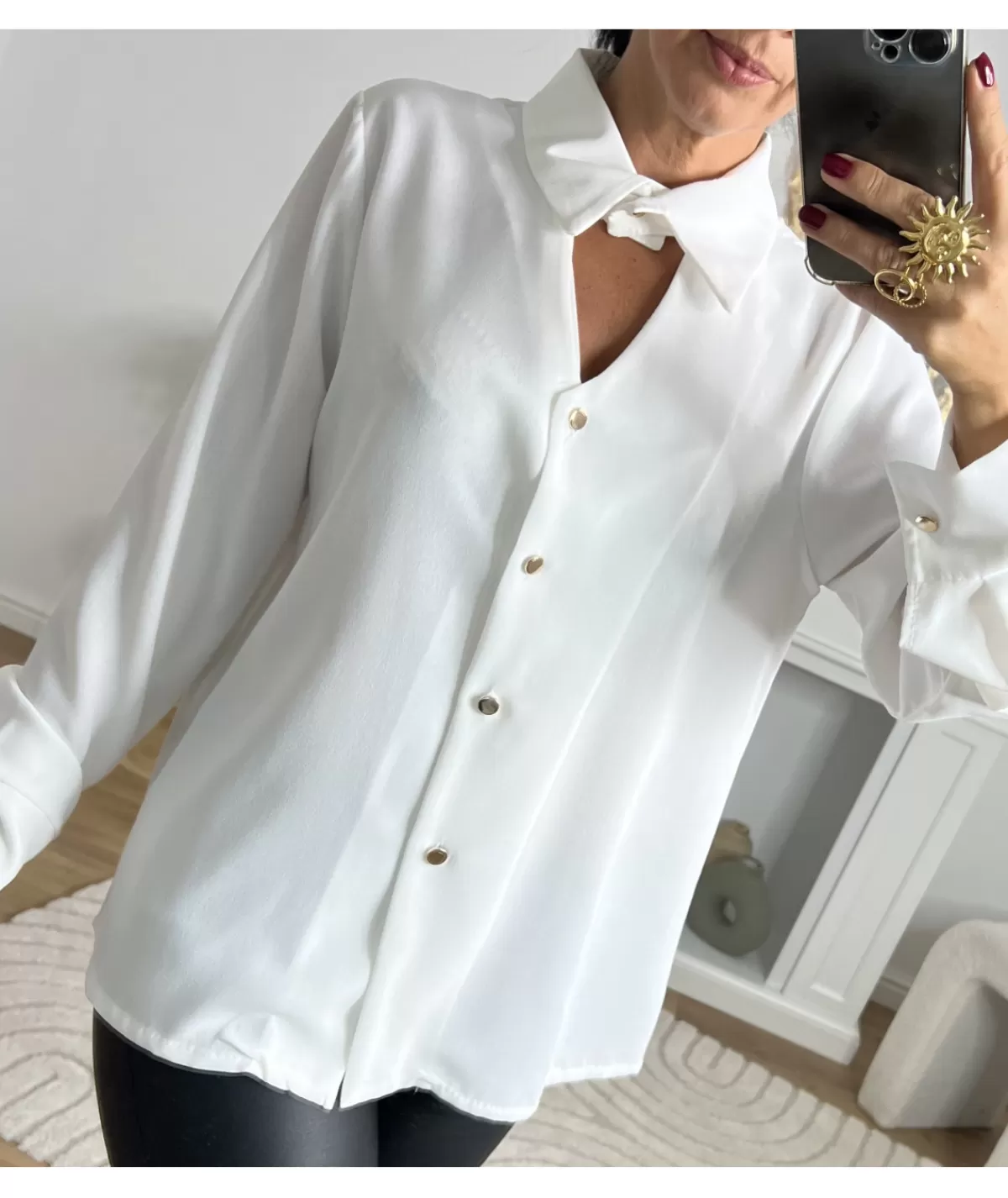 La boutique de Lilie Chemises>CHEMISE LUCIEN Blanc