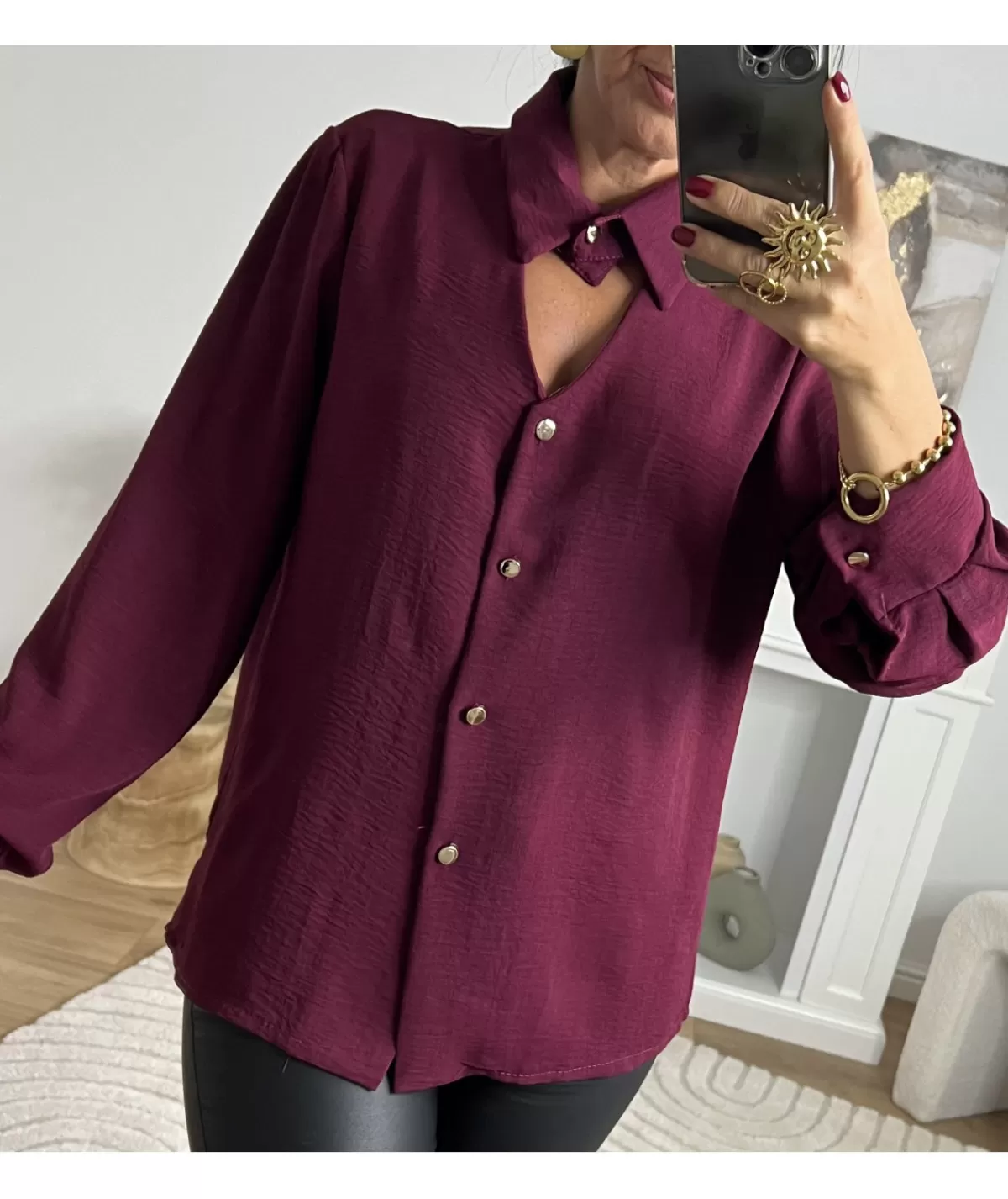La boutique de Lilie Chemises>CHEMISE LUCIEN Bordeaux