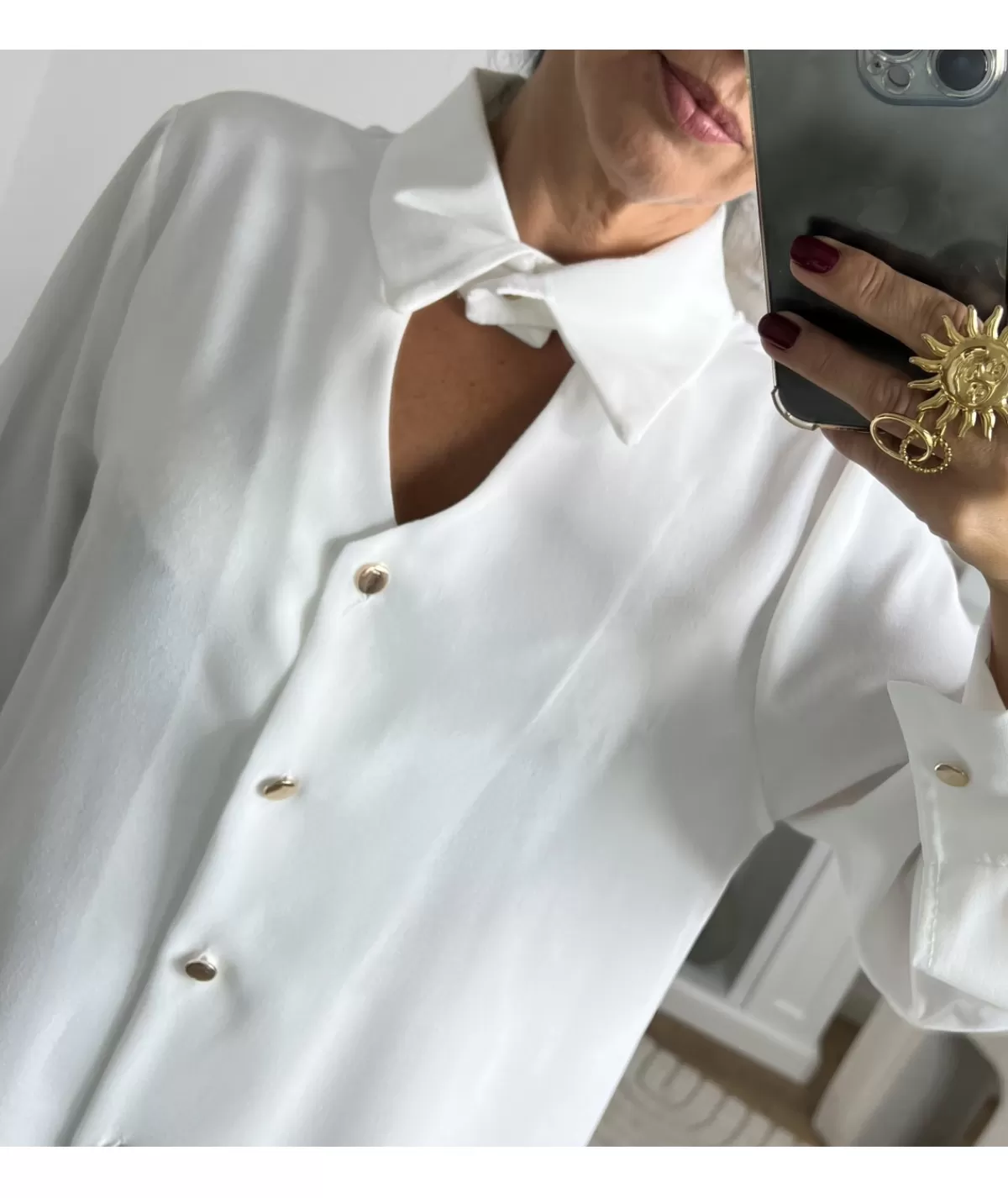 La boutique de Lilie Chemises>CHEMISE LUCIEN Blanc