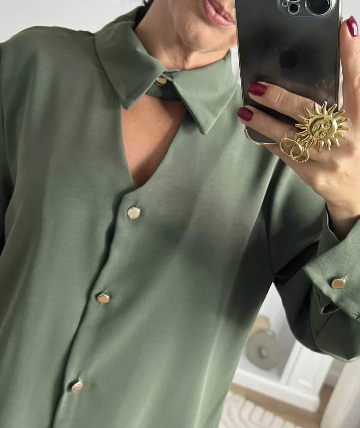 La boutique de Lilie Chemises>CHEMISE LUCIEN Kaki