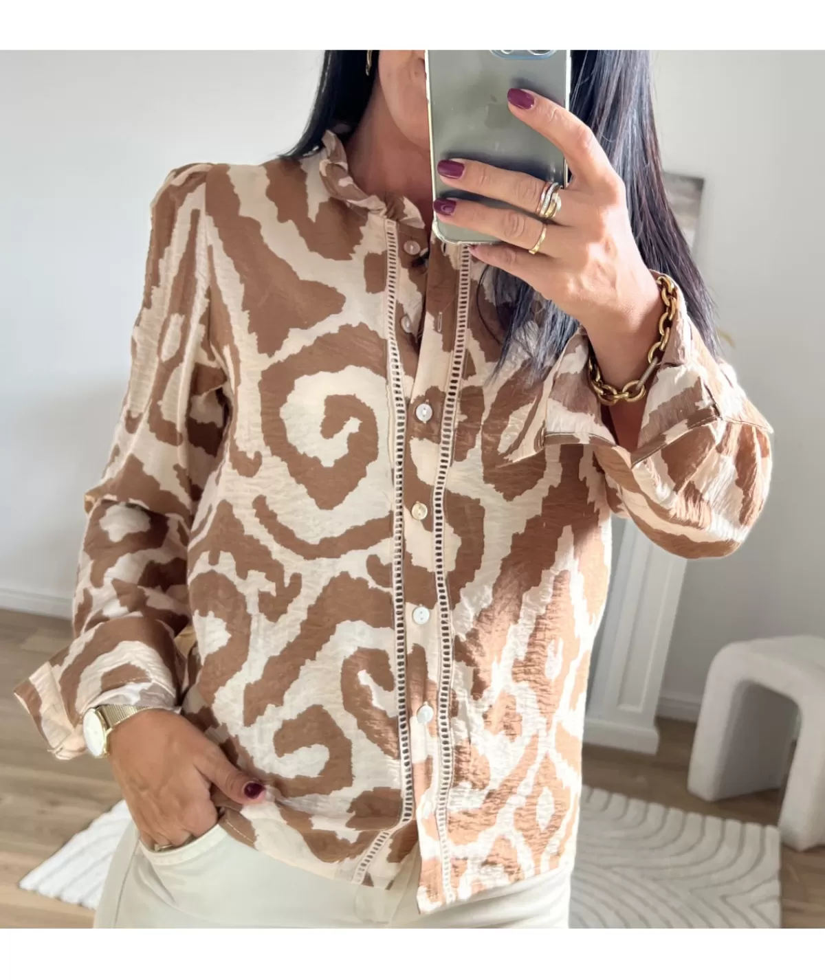 La boutique de Lilie Chemises>CHEMISE LUDO Camel