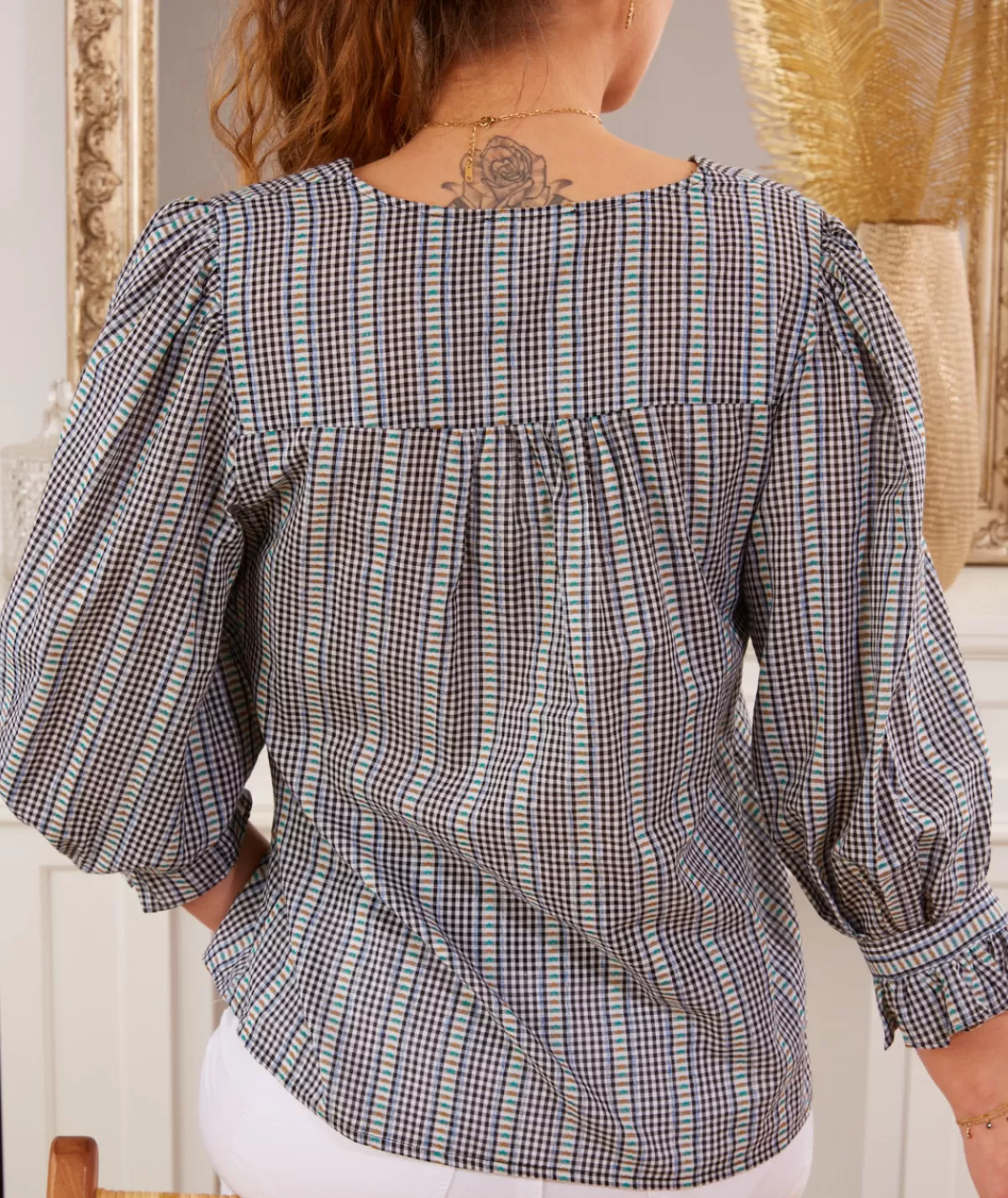 La boutique de Lilie Chemises>CHEMISE MAEVA Noir