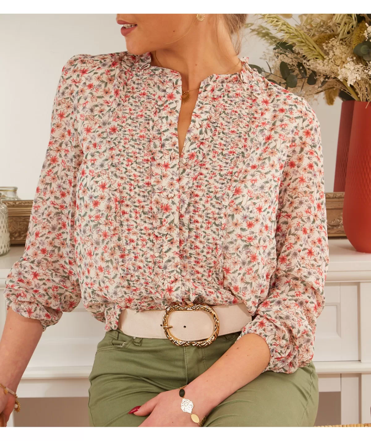 La boutique de Lilie Chemises>CHEMISE MARIELLA Blanc