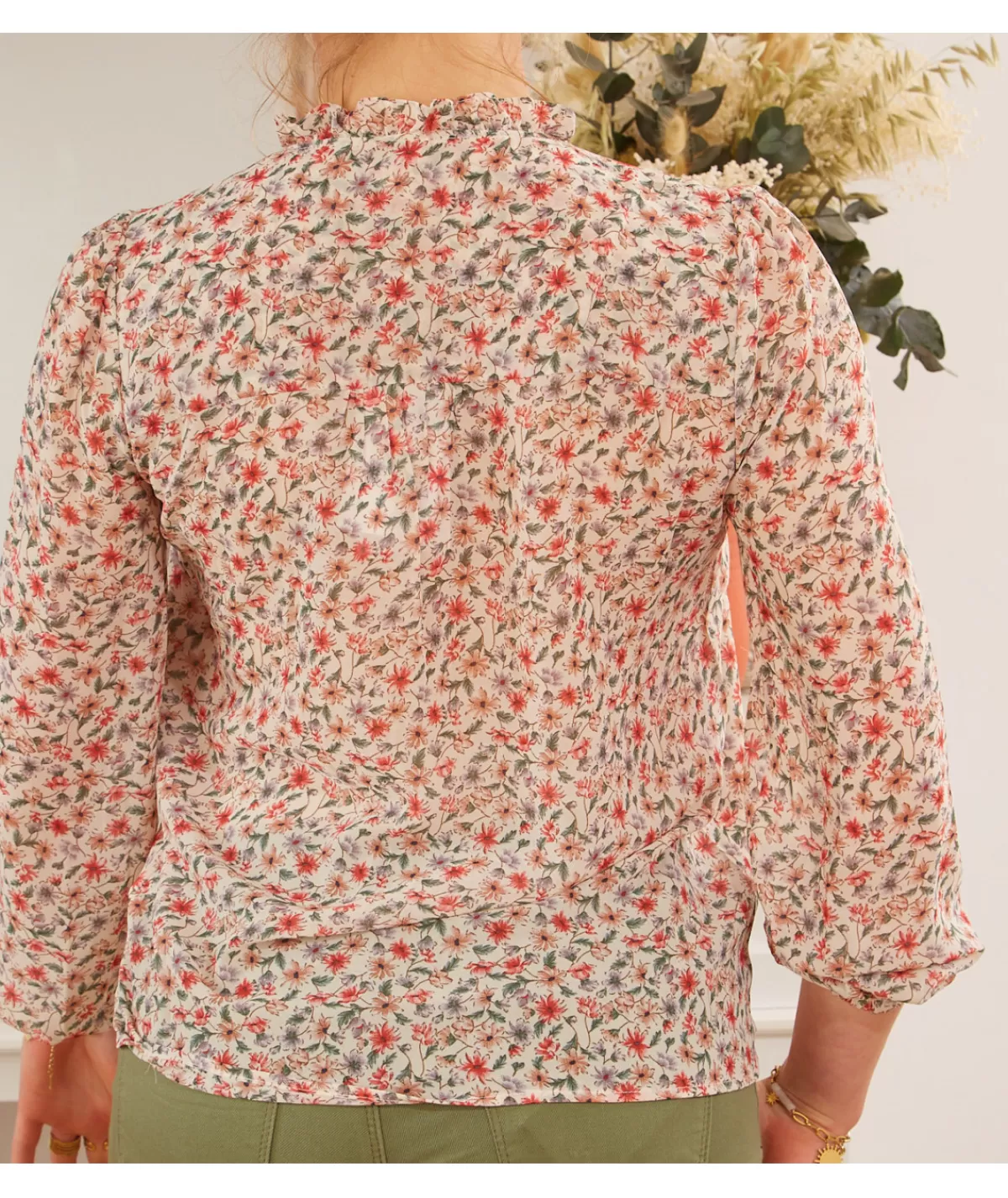 La boutique de Lilie Chemises>CHEMISE MARIELLA Blanc
