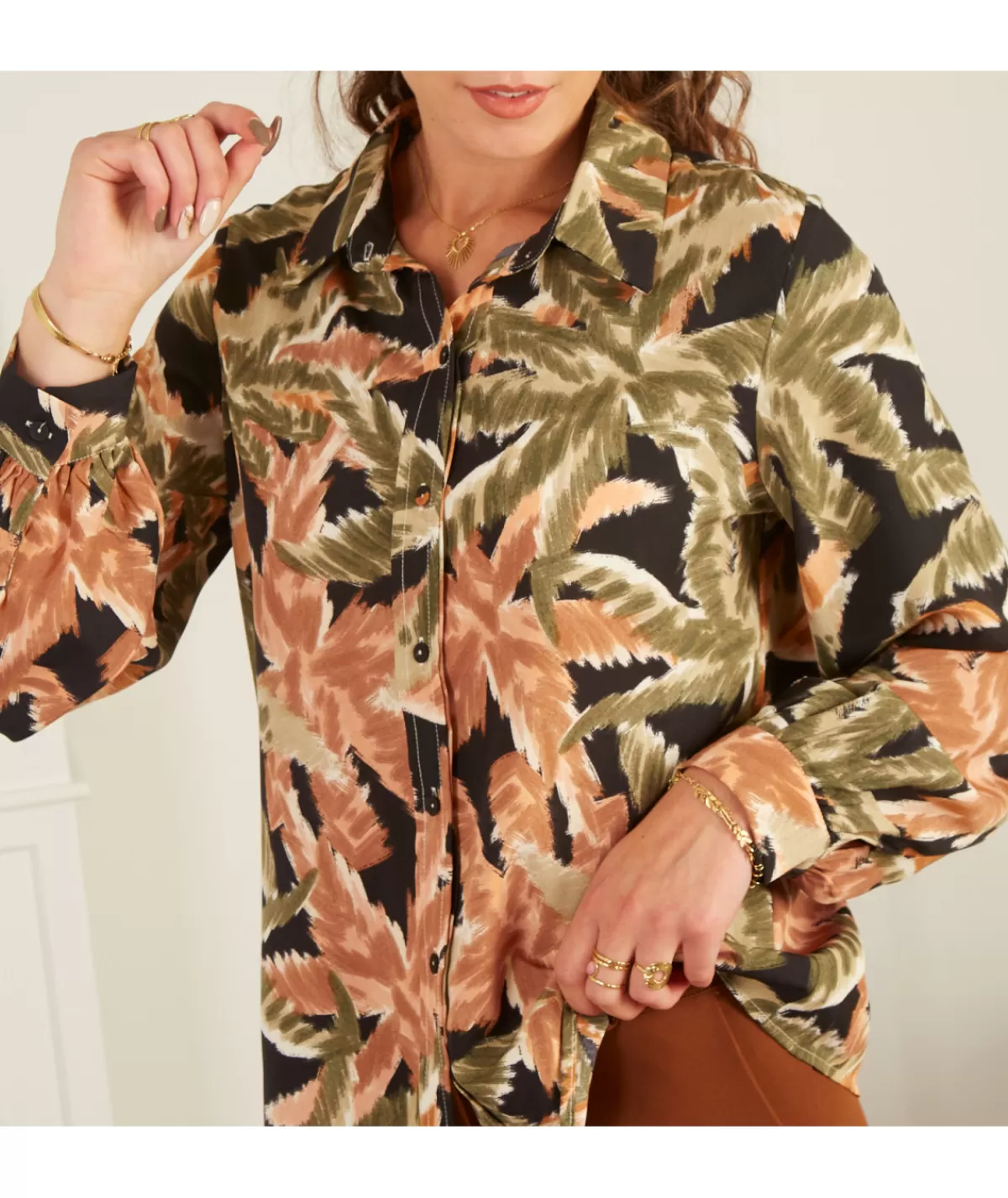 La boutique de Lilie Chemises>CHEMISE MIRTA Noir