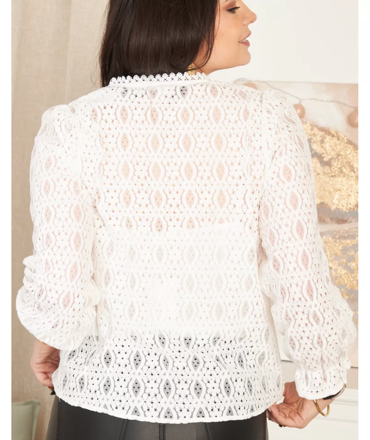 La boutique de Lilie Chemises>CHEMISE NABARA Blanc