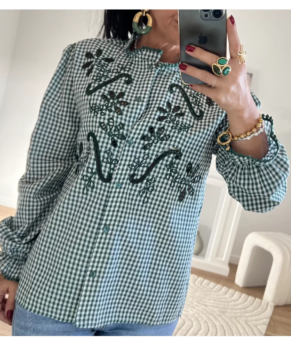 La boutique de Lilie Chemises>CHEMISE NINON Vert