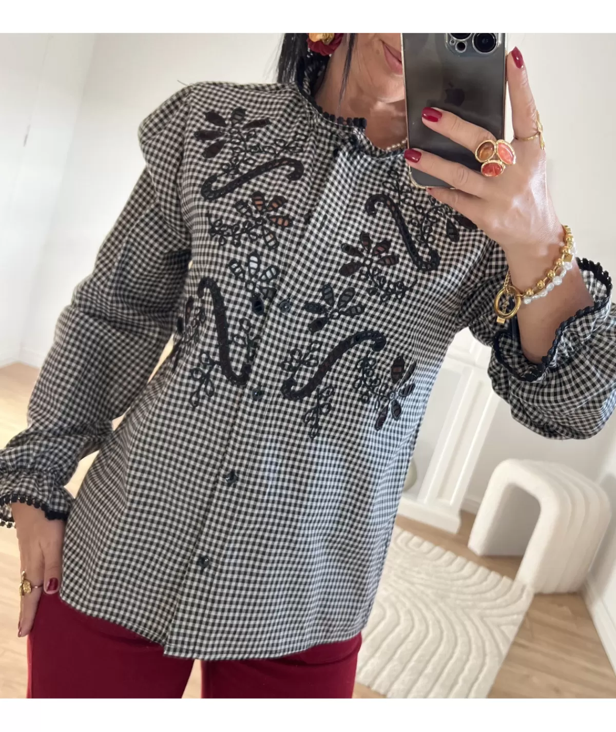 La boutique de Lilie Chemises>CHEMISE NINON Noir