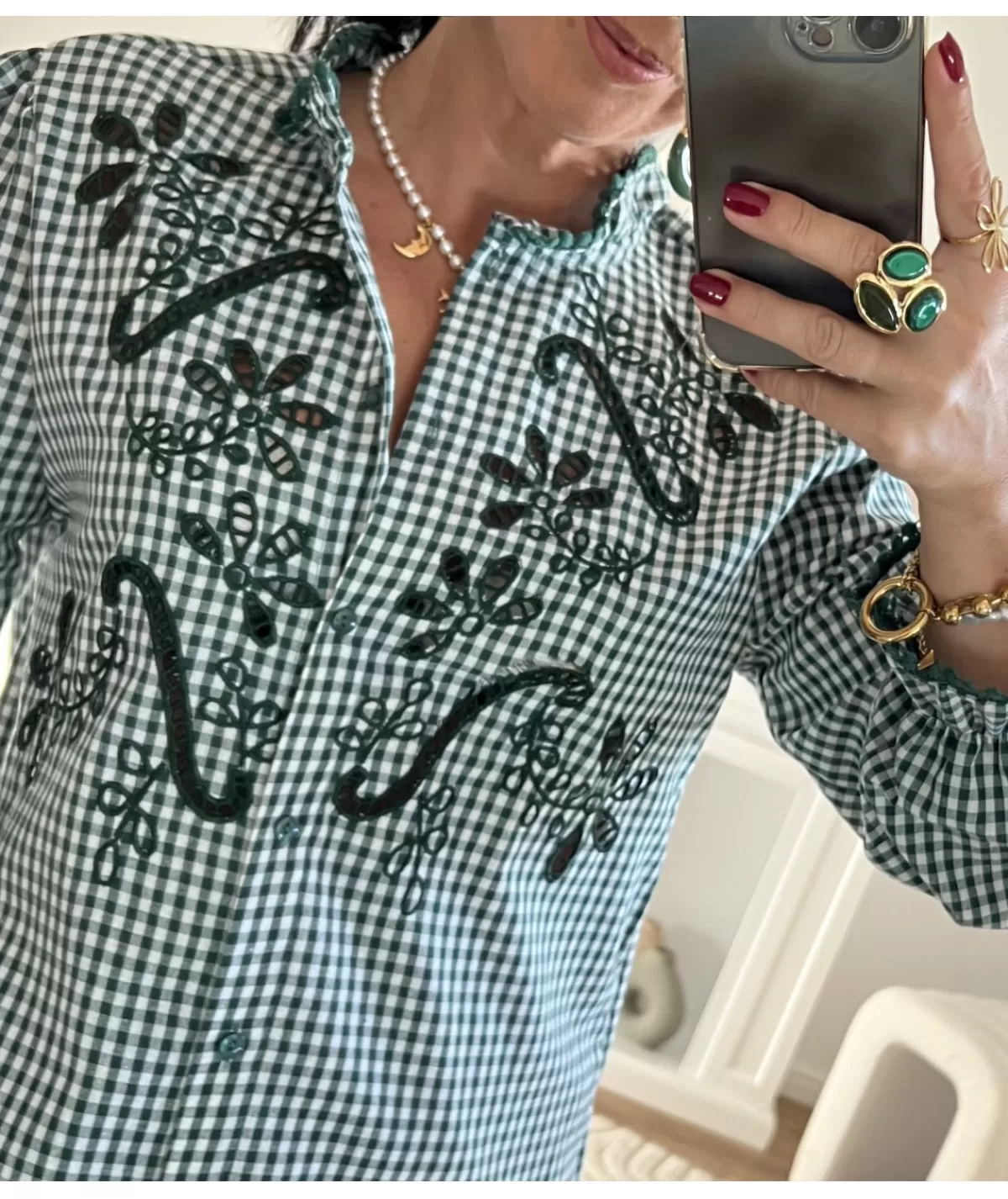 La boutique de Lilie Chemises>CHEMISE NINON Vert