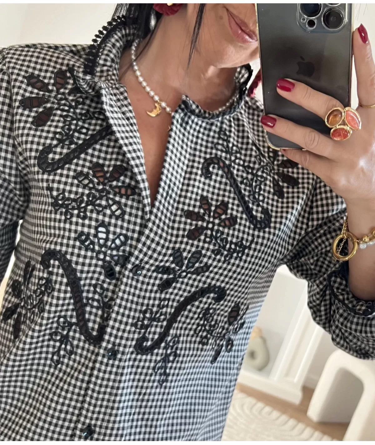 La boutique de Lilie Chemises>CHEMISE NINON Noir