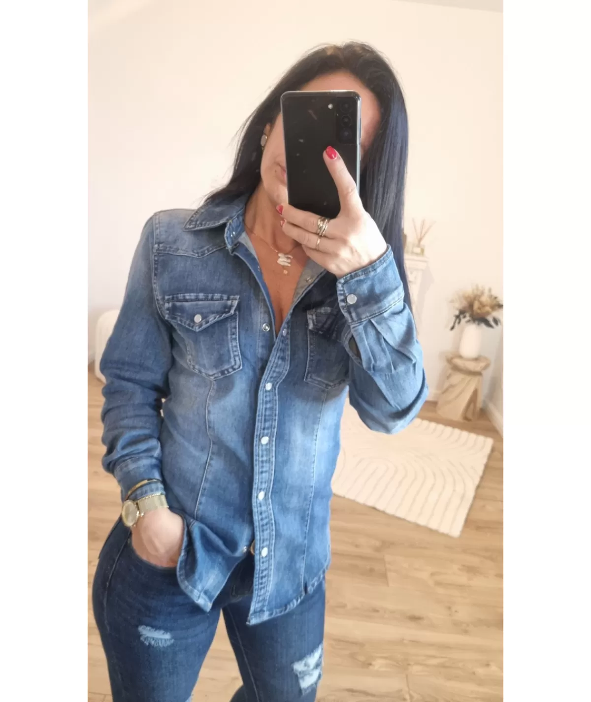 La boutique de Lilie Chemises>CHEMISE OCEANE Jeans