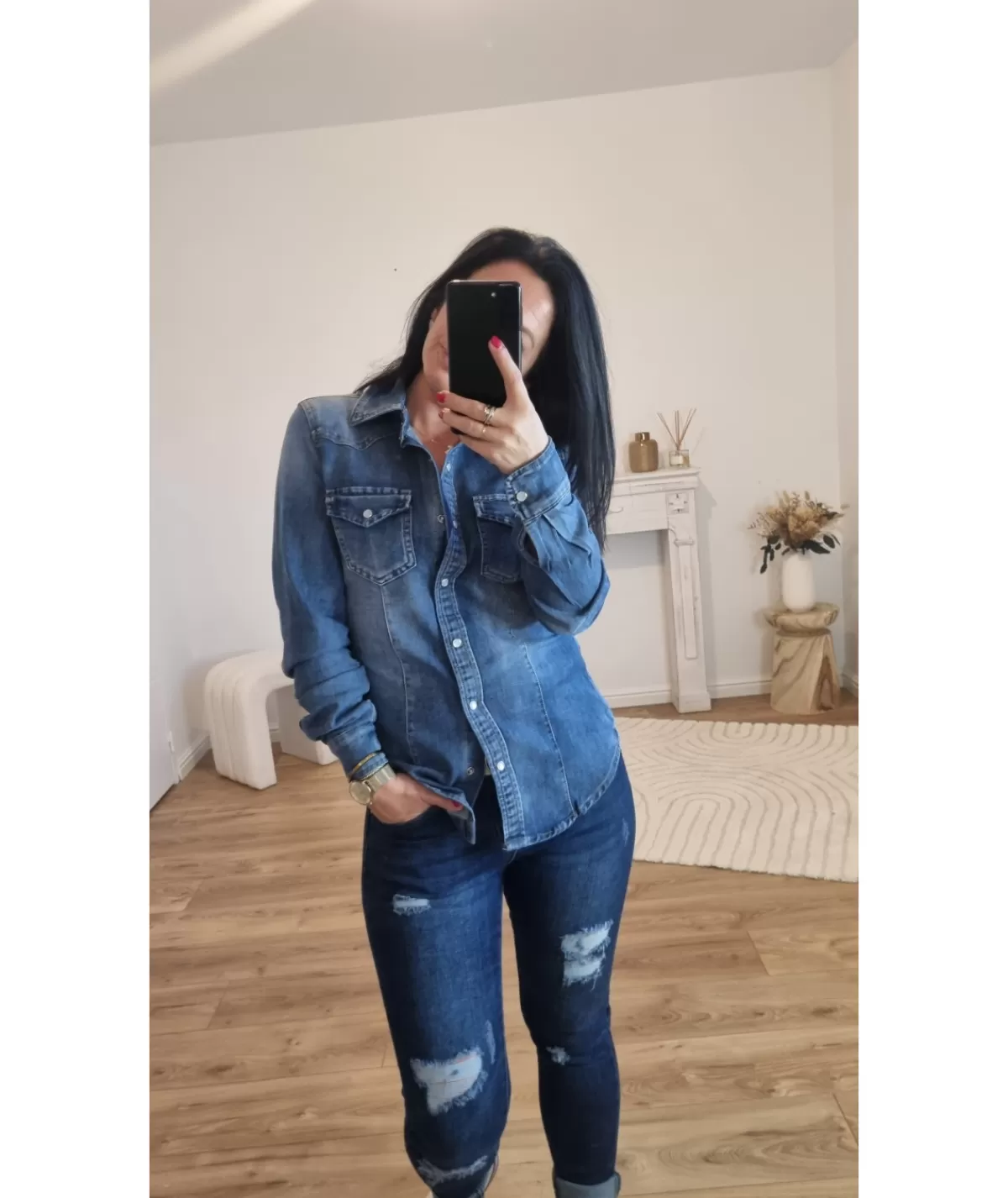 La boutique de Lilie Chemises>CHEMISE OCEANE Jeans