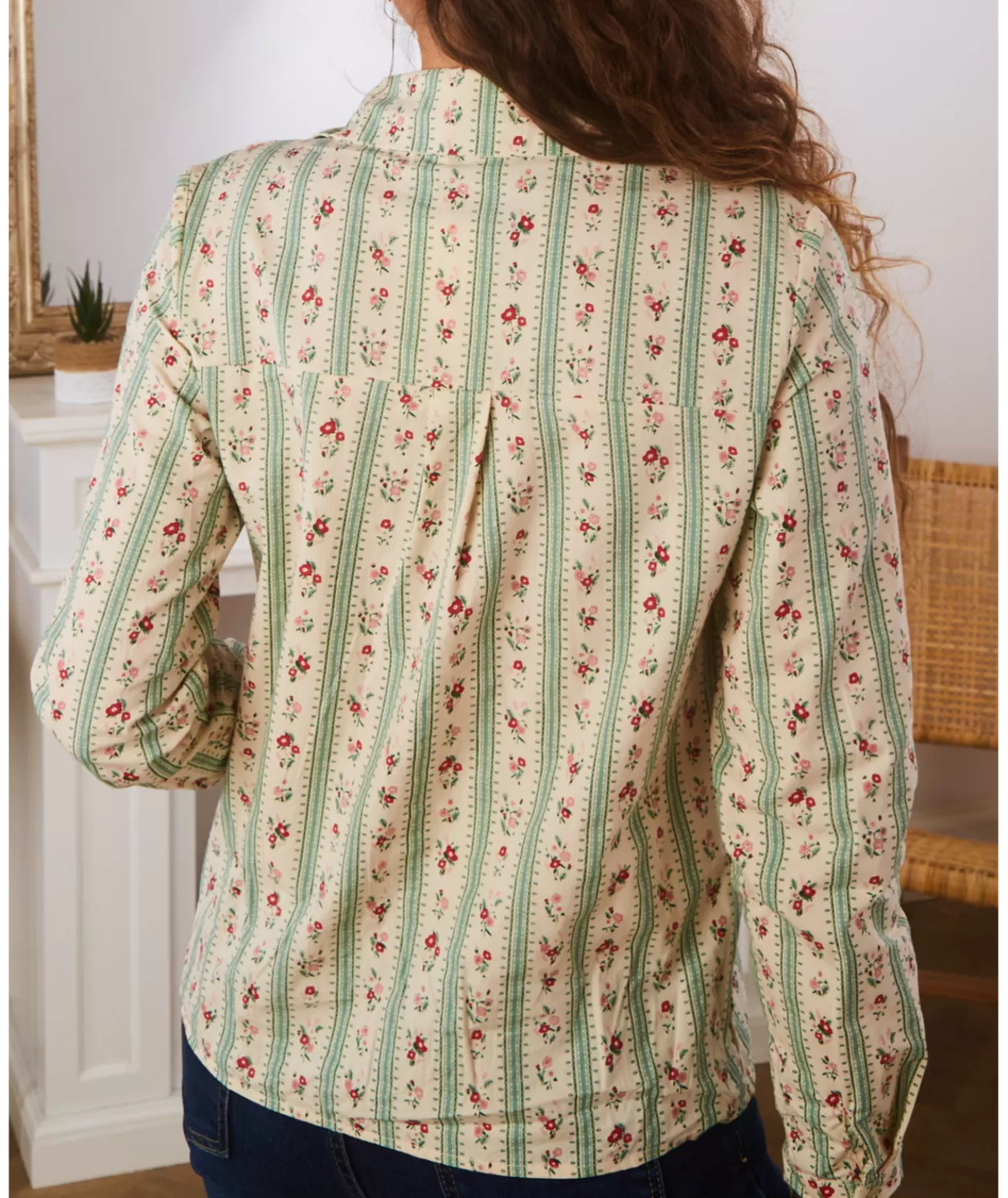La boutique de Lilie Chemises>CHEMISE OLYMPE Vert